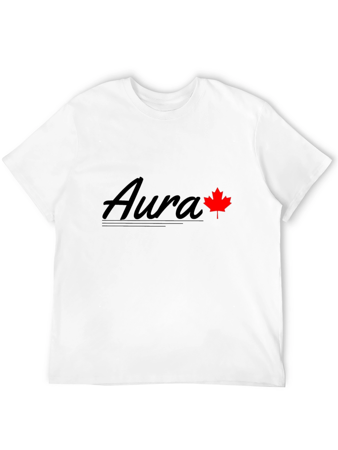 Aura Maple Leaf Graphic Tee - Black