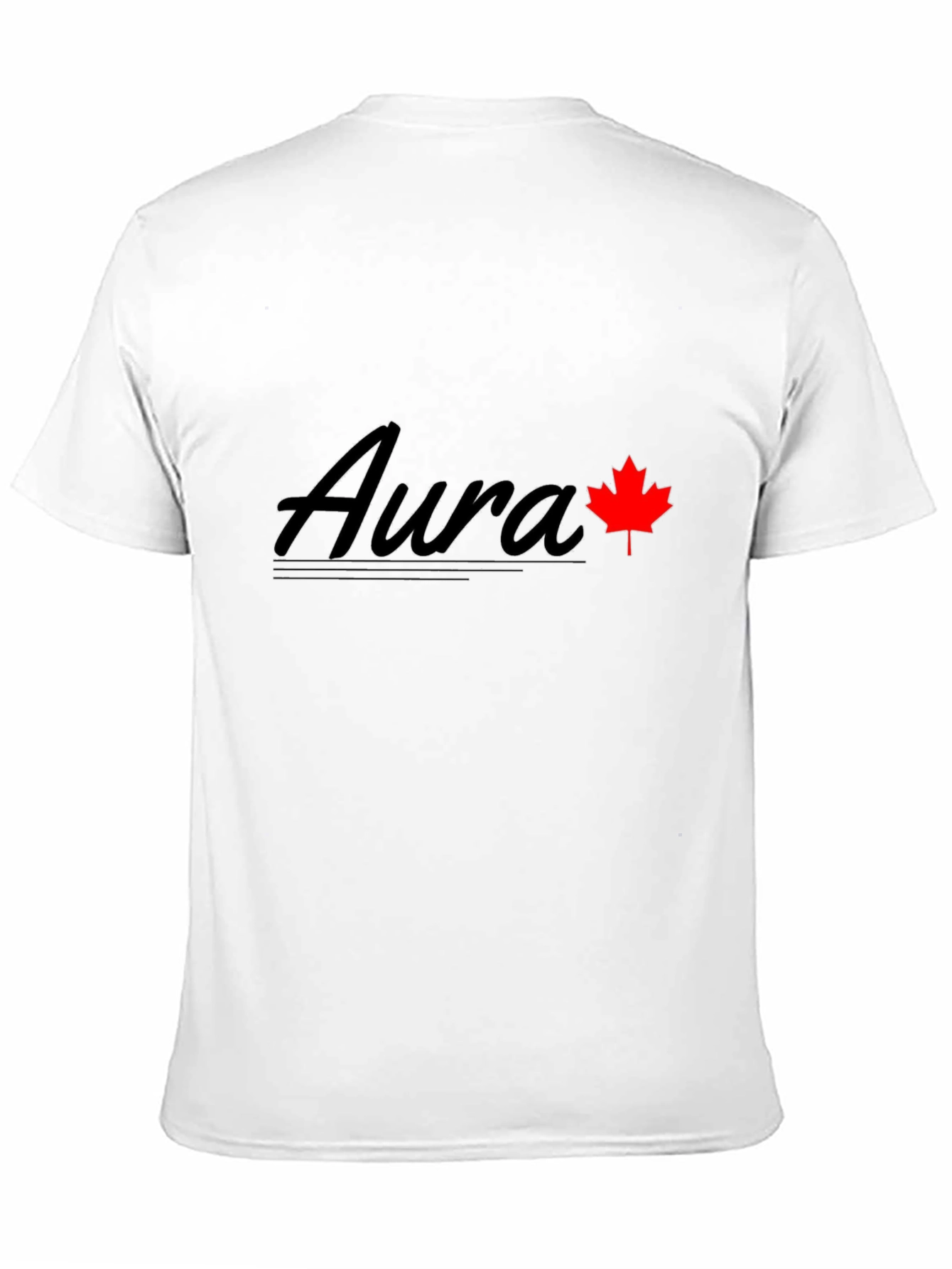 Aura Maple Leaf Graphic Tee - Black
