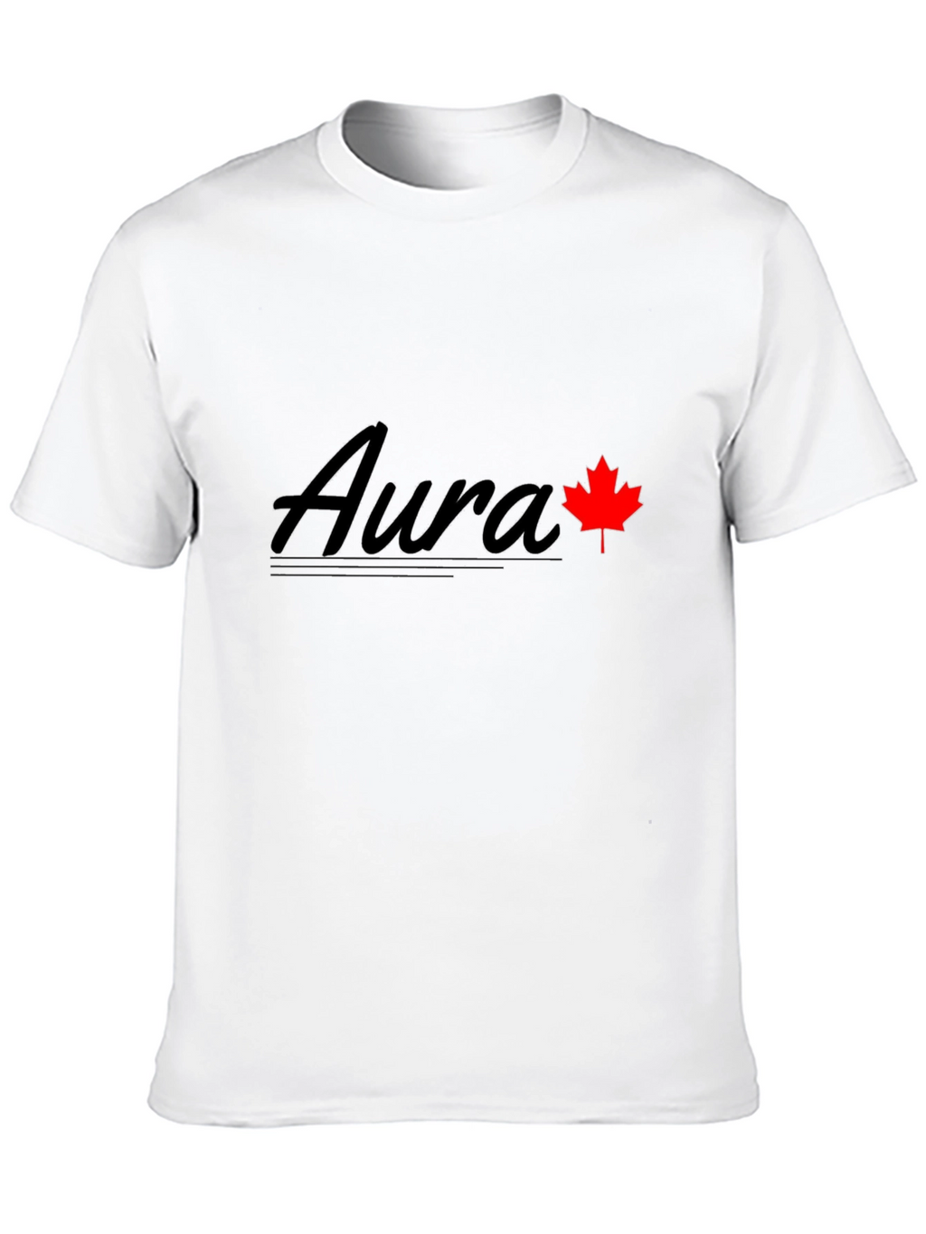 Aura Maple Leaf Graphic Tee - Black