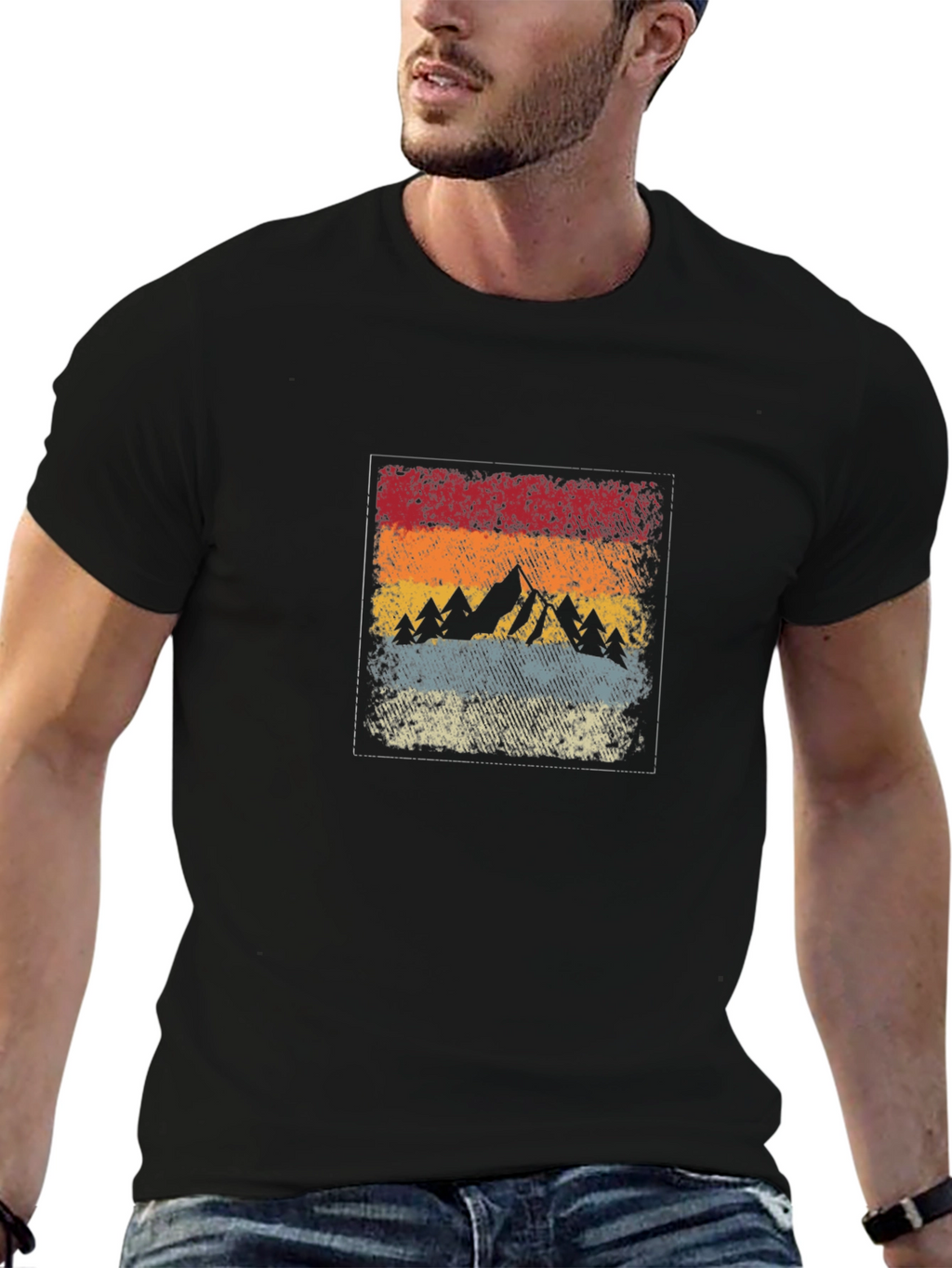 Retro Mountain Graphic Tee - Adventure Awaits!