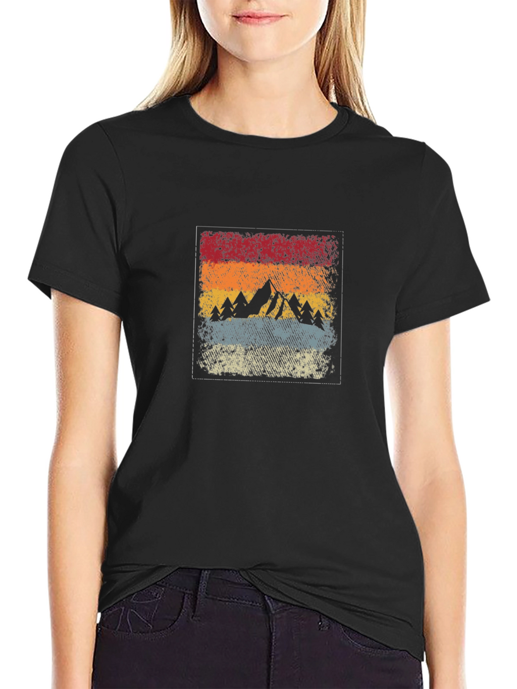 Retro Mountain Graphic Tee - Adventure Awaits!