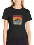 Retro Mountain Graphic Tee - Adventure Awaits!