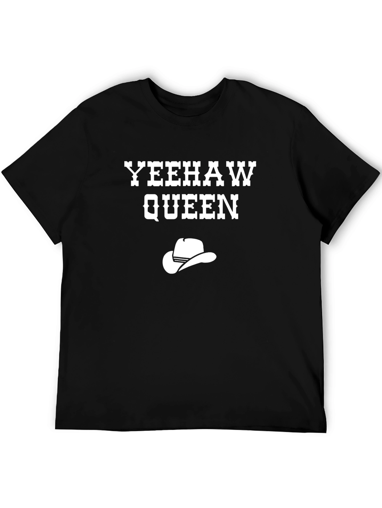 Yeehaw Queen T-Shirt - Western Style Cowboy Hat Graphic Tee