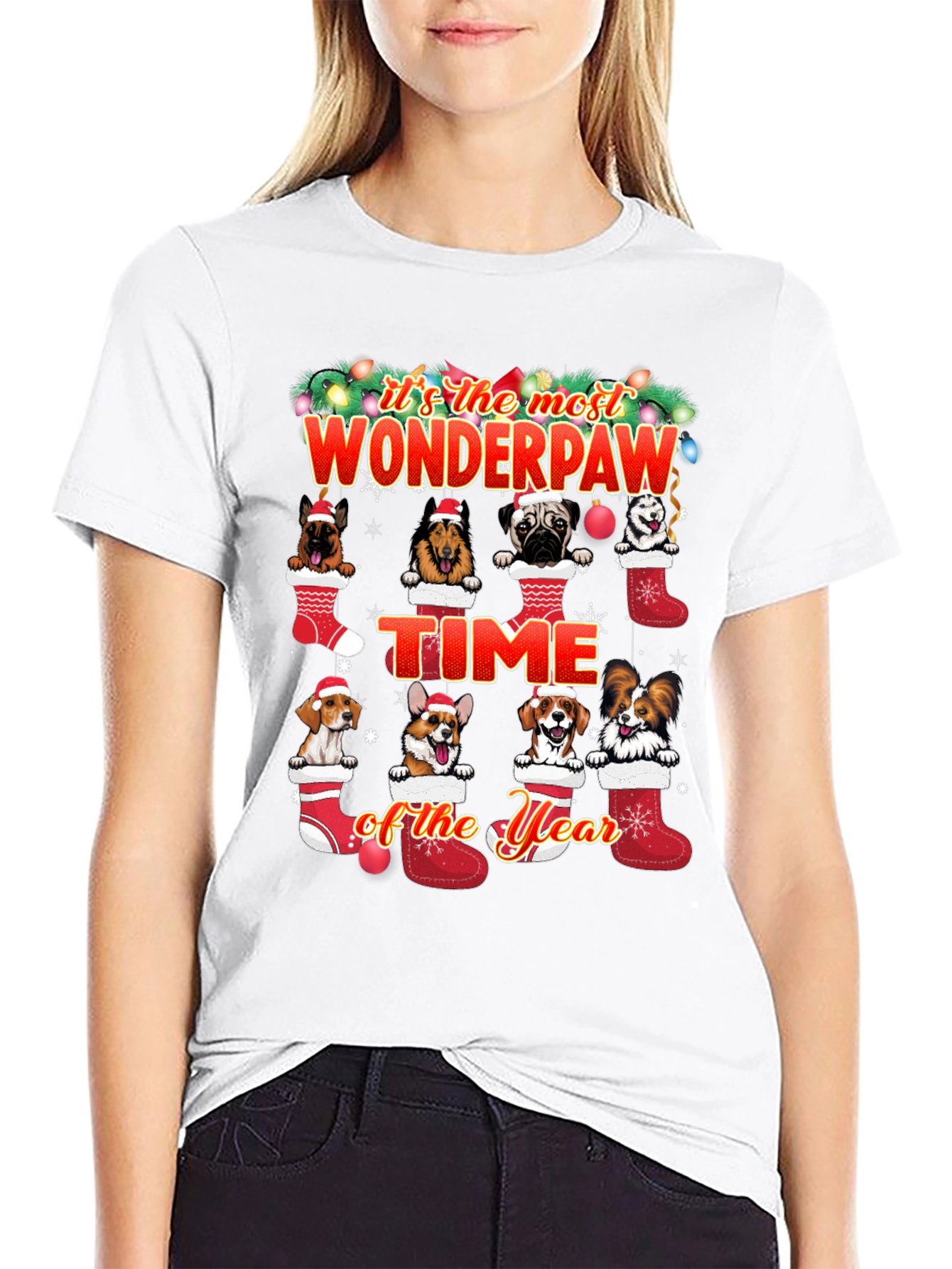 Wonderpaw Christmas Dog T-Shirt