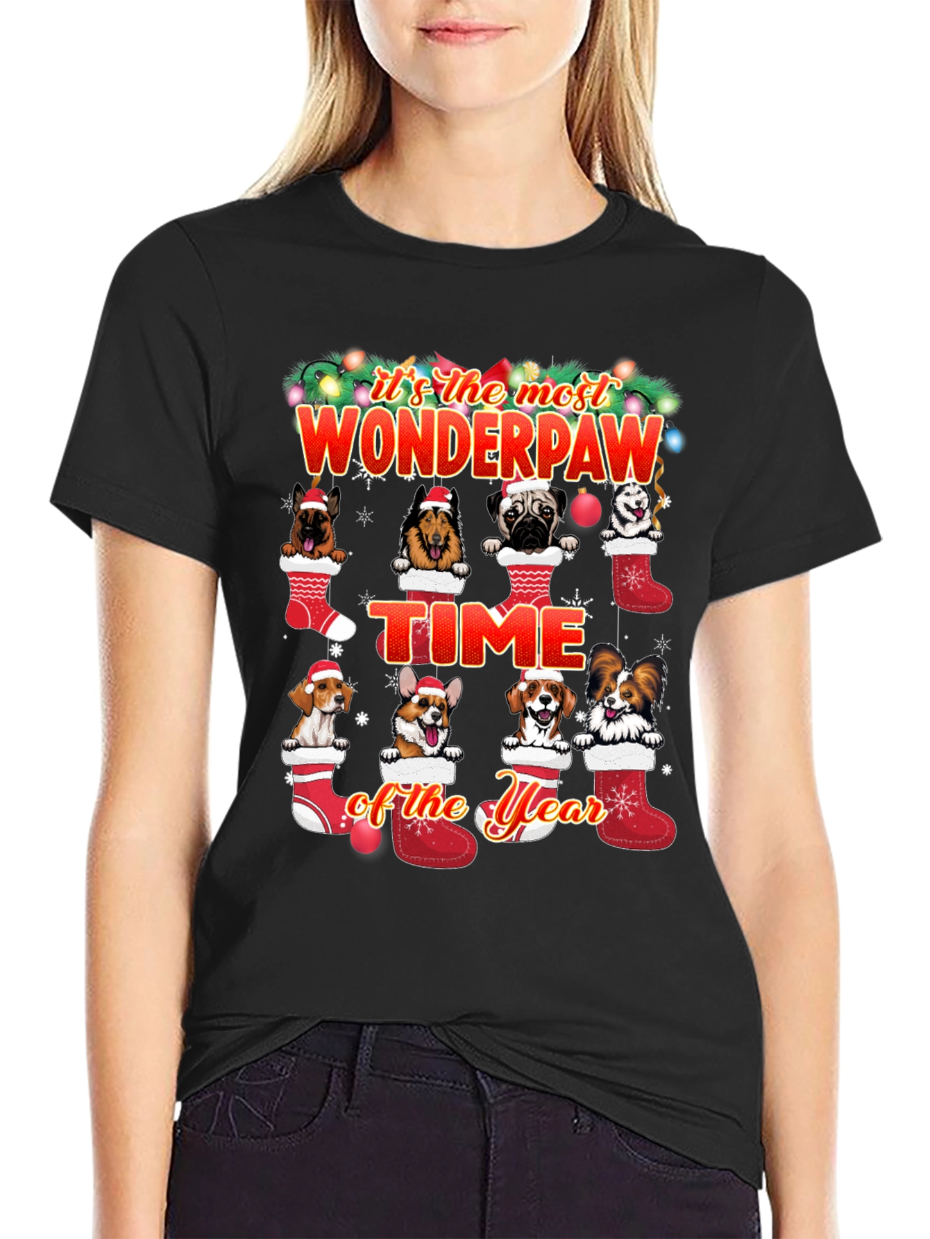 Wonderpaw Christmas Dog T-Shirt