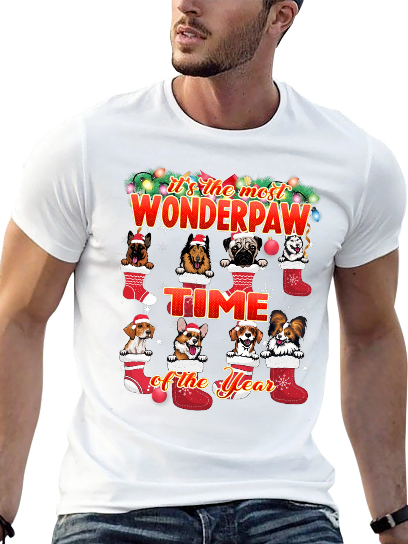 Wonderpaw Christmas Dog T-Shirt