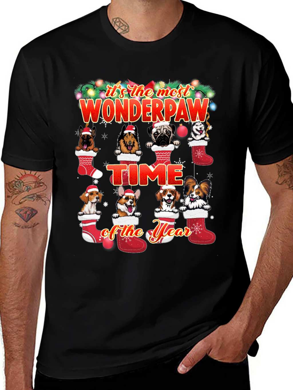 Wonderpaw Christmas Dog T-Shirt