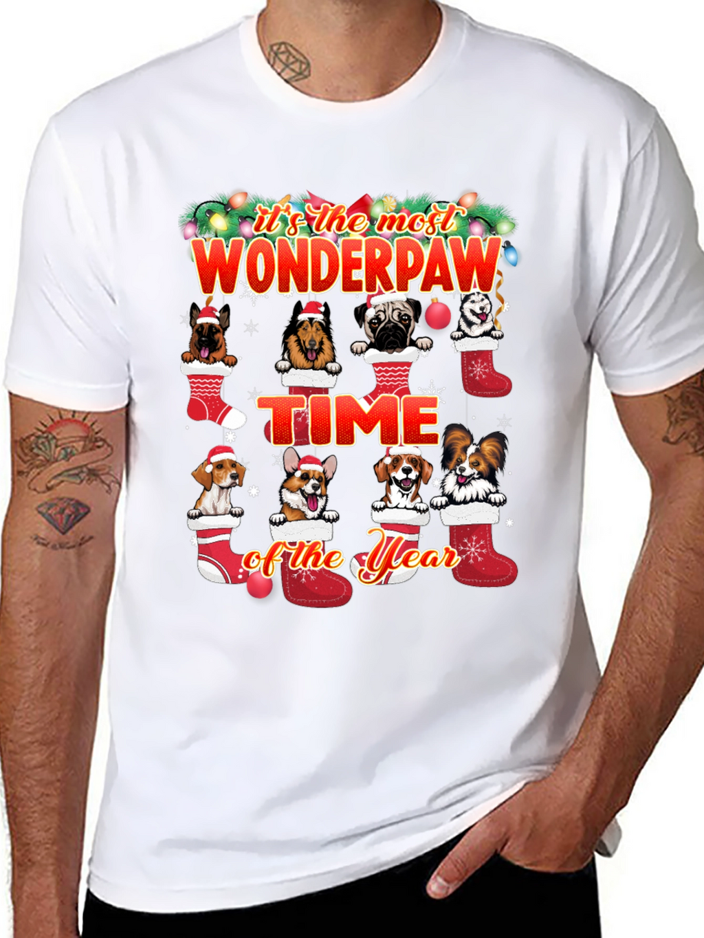 Wonderpaw Christmas Dog T-Shirt