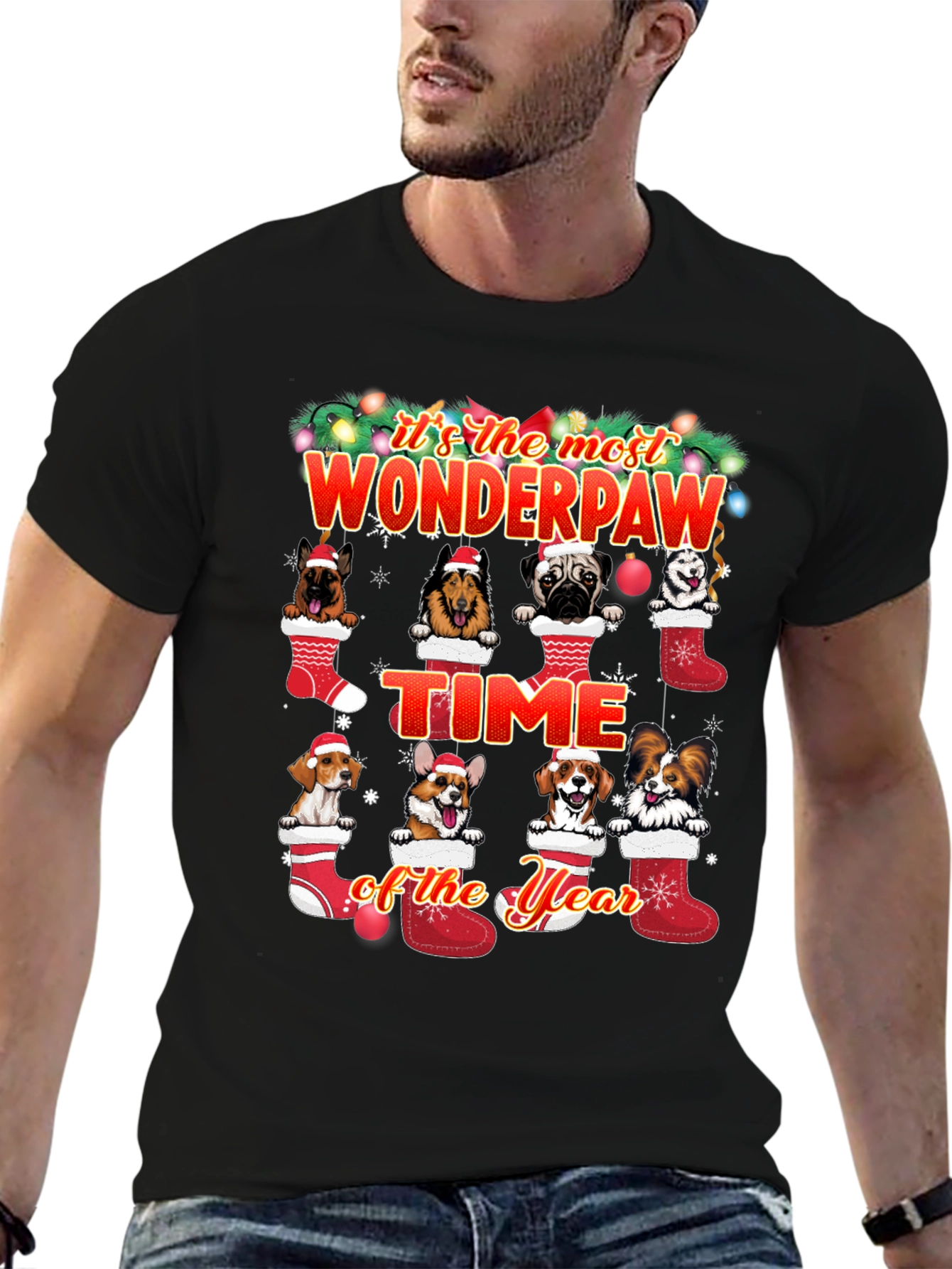 Wonderpaw Christmas Dog T-Shirt