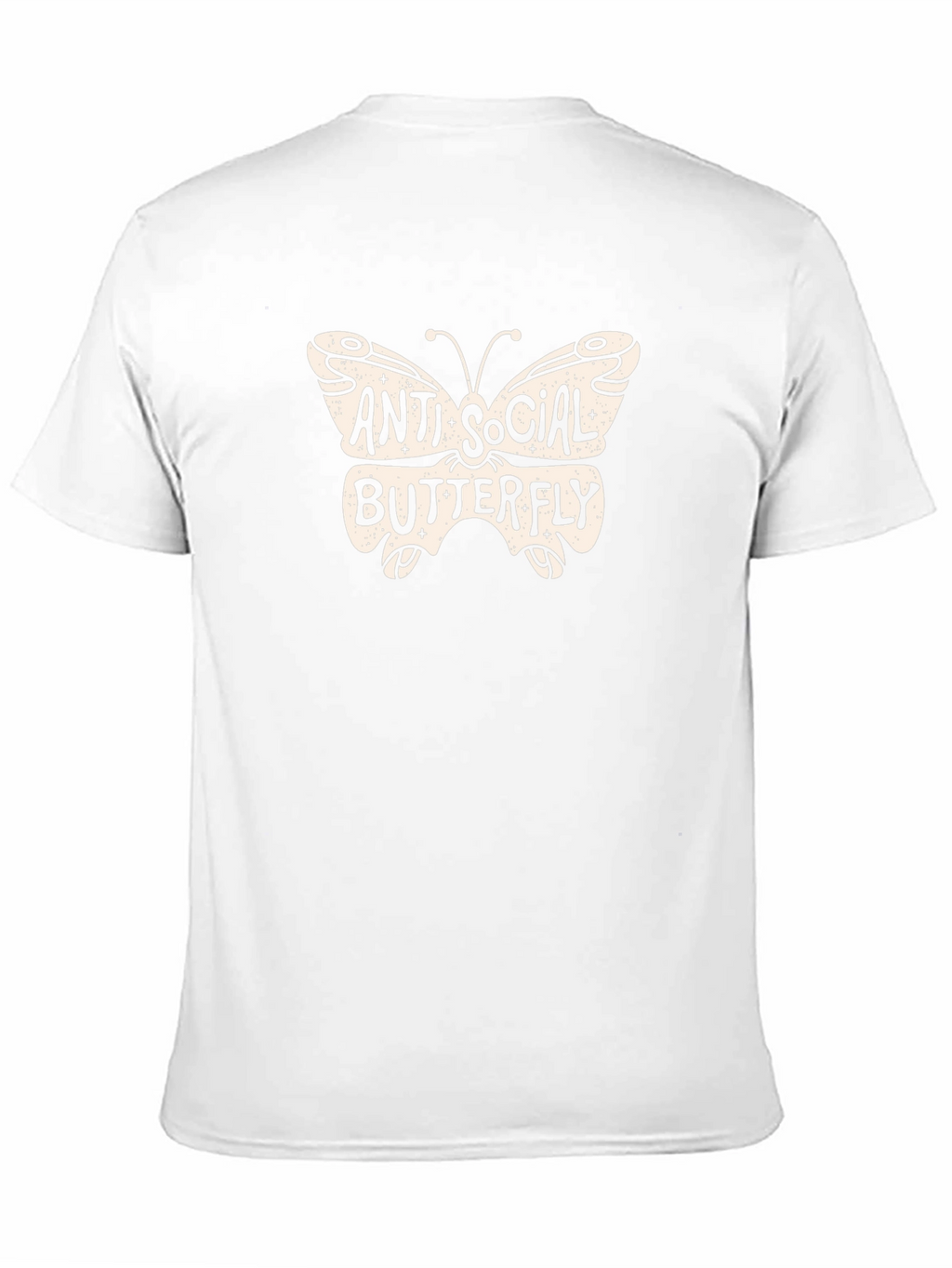 Anti-Social Butterfly Graphic Tee - Trendy Comfort