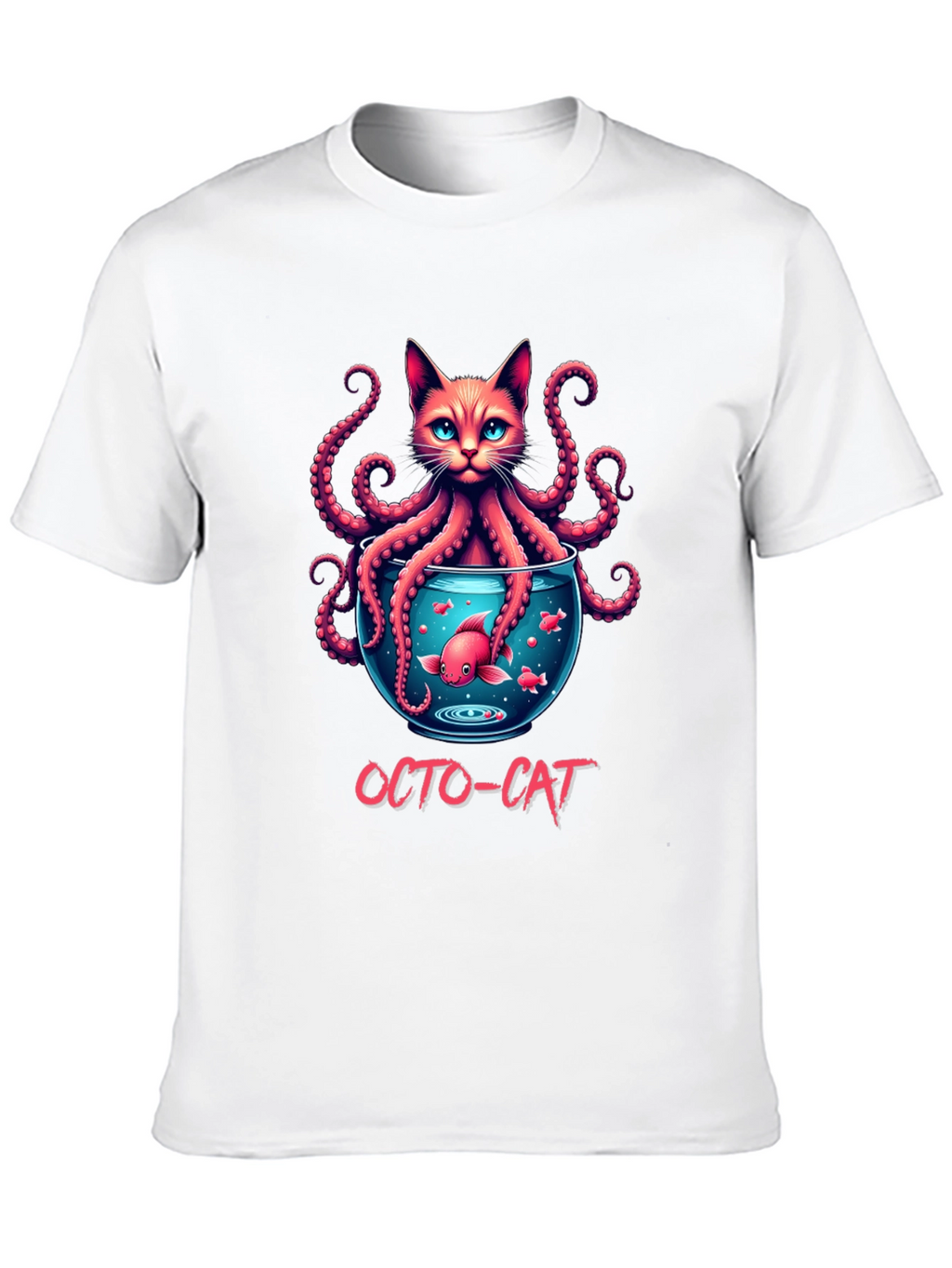Octo-Cat Graphic T-Shirt - Unique Design