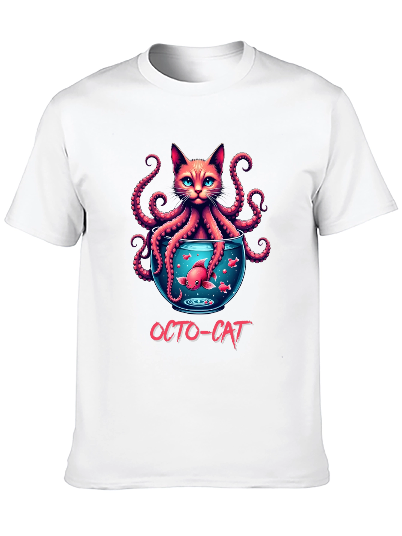 Octo-Cat Graphic T-Shirt - Unique Design