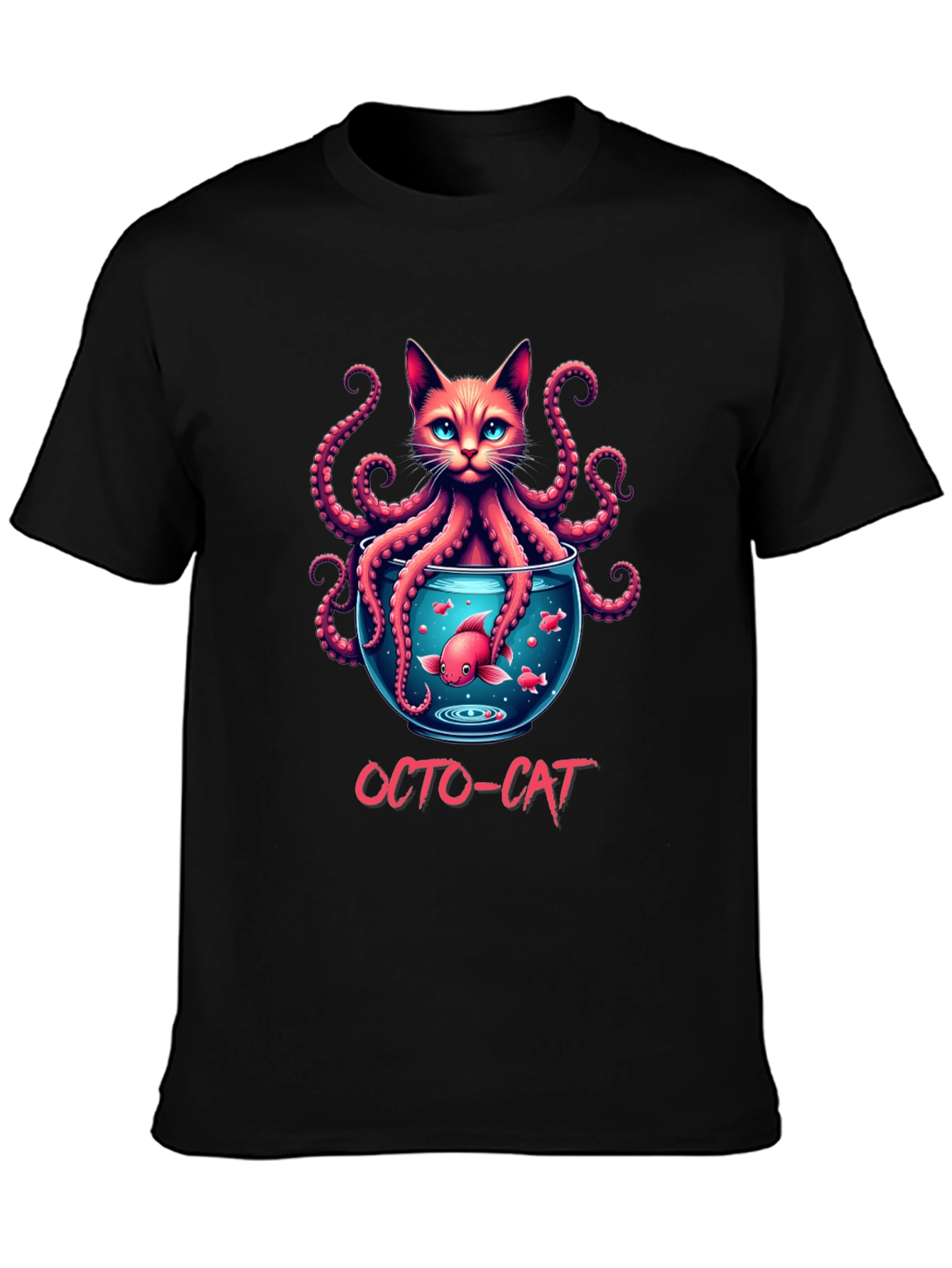 Octo-Cat Graphic T-Shirt - Unique Design