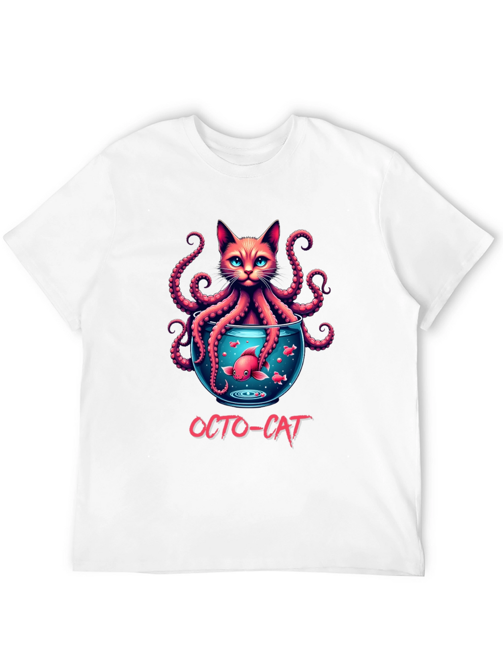Octo-Cat Graphic T-Shirt - Unique Design