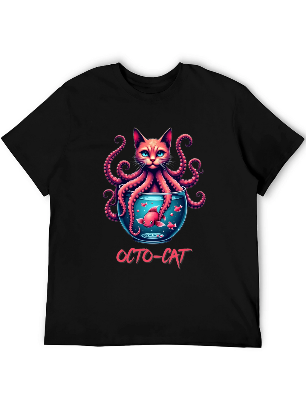 Octo-Cat Graphic T-Shirt - Unique Design