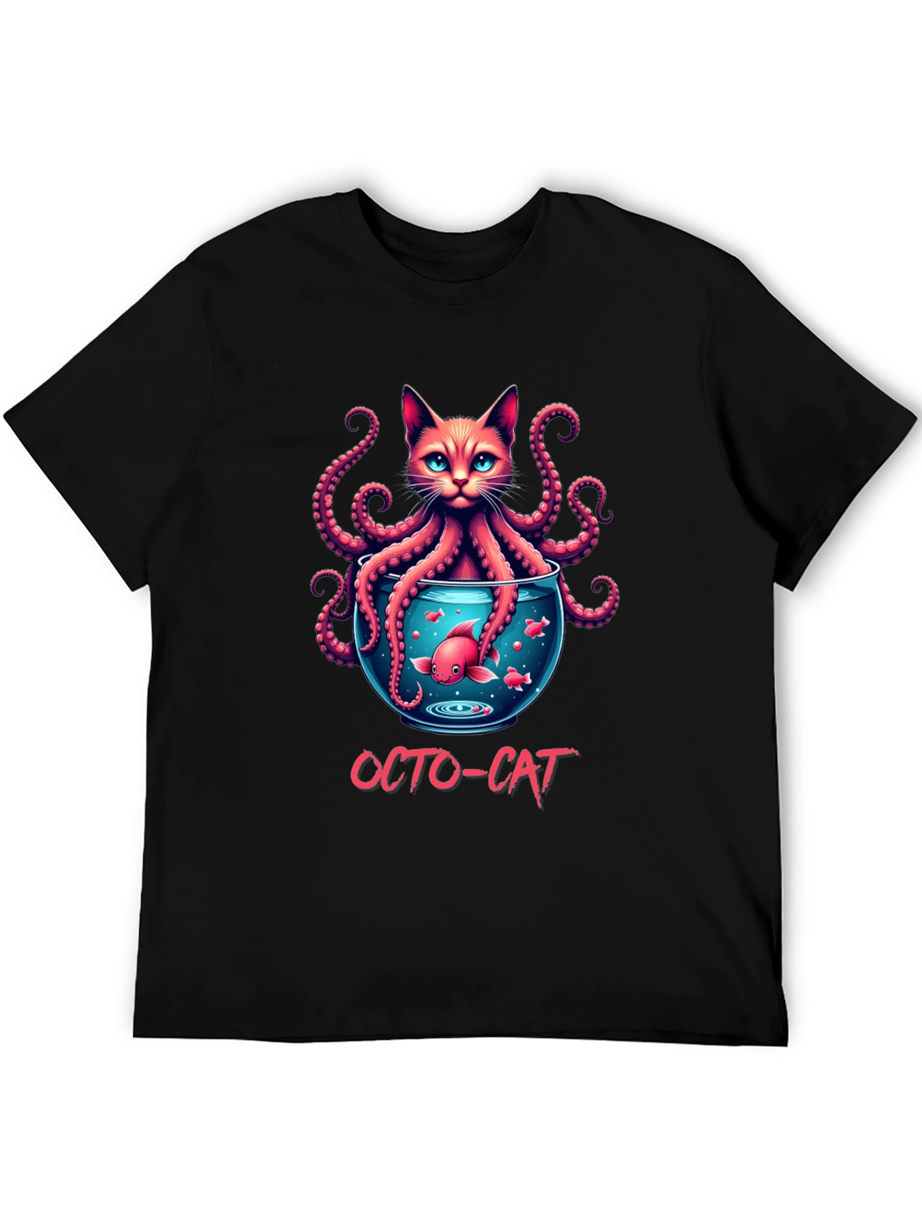 Octo-Cat Graphic T-Shirt - Unique Design