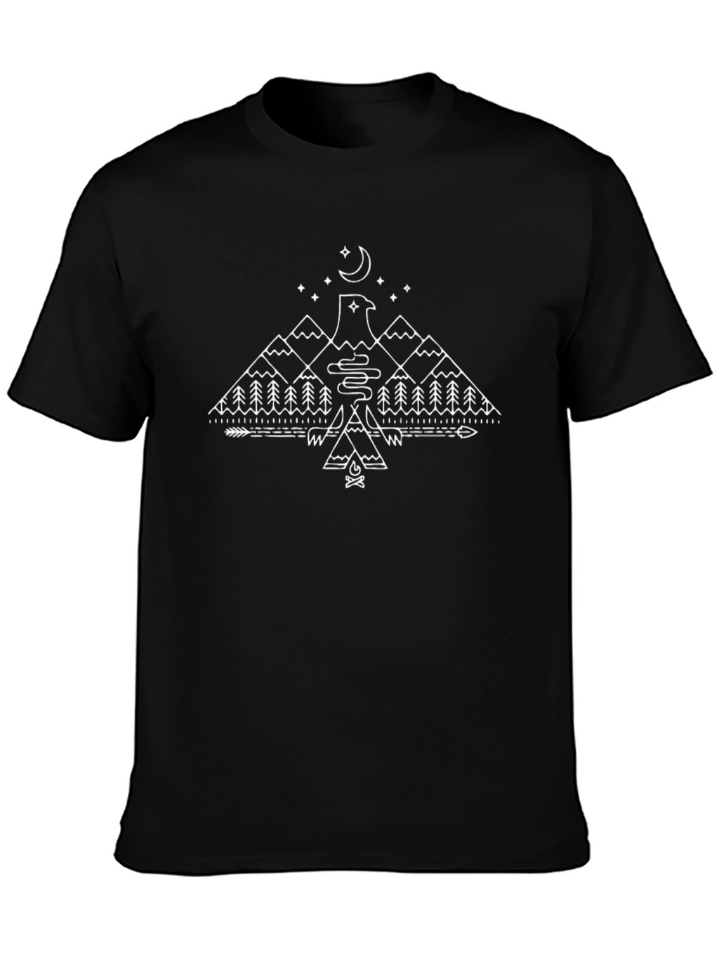 Black Graphic Tee - Eagle Mountain Adventure