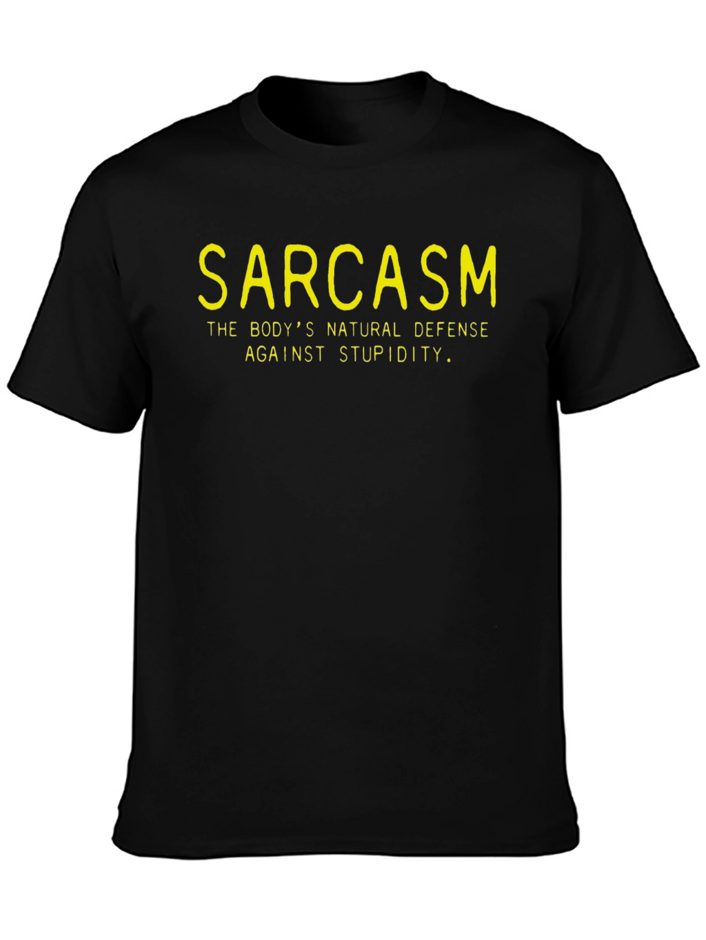 Sarcasm Defense T-Shirt - Black Graphic Tee