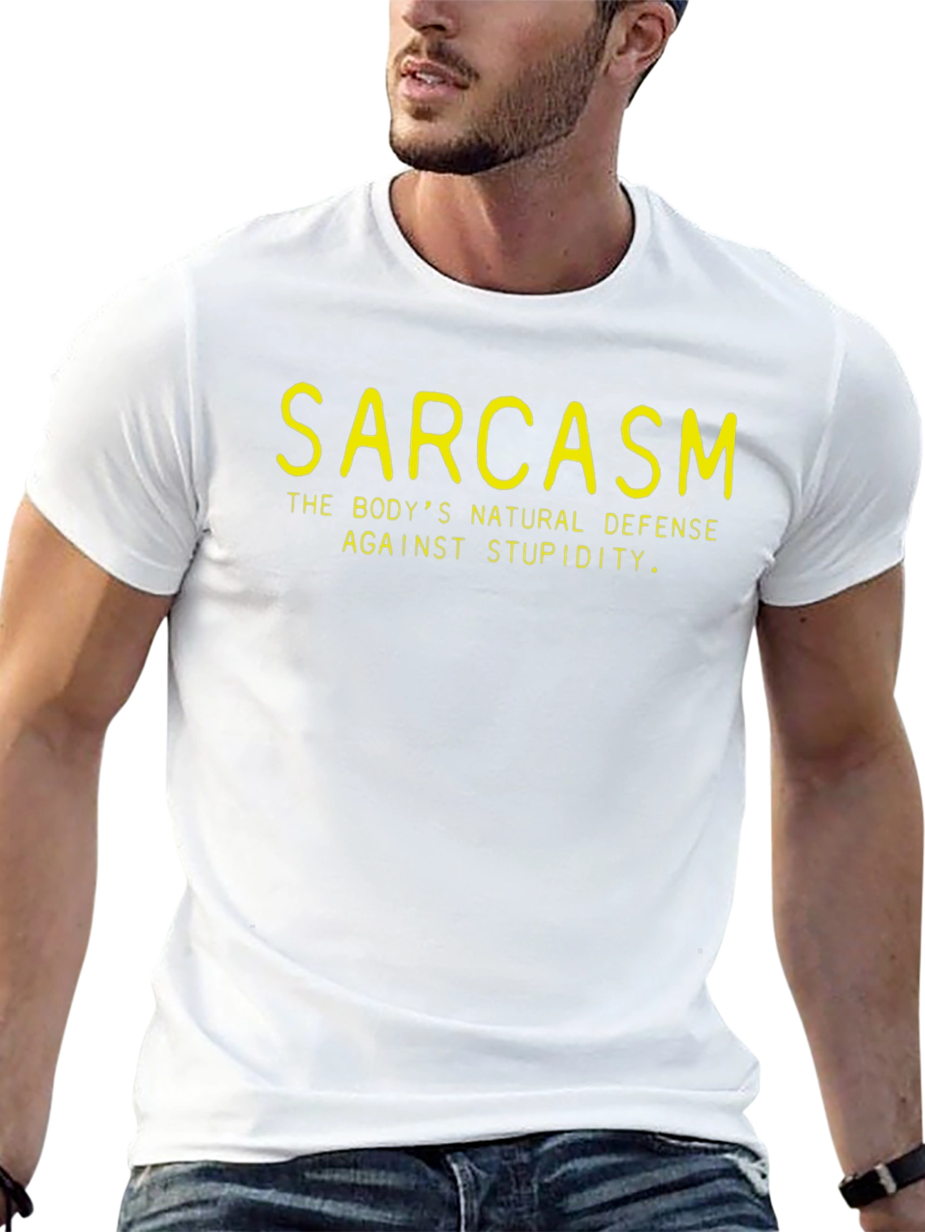 Sarcasm Defense T-Shirt - Black Graphic Tee