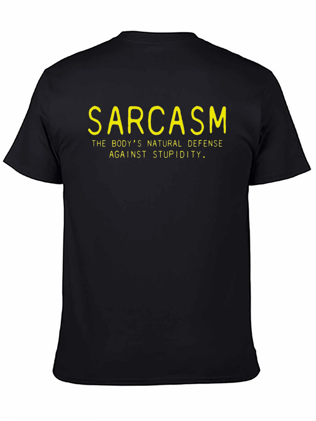 Sarcasm Defense T-Shirt - Black Graphic Tee