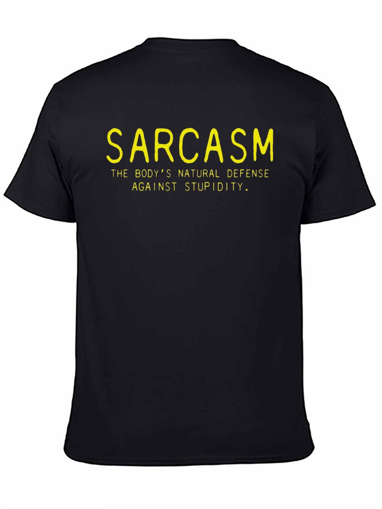 Sarcasm Defense T-Shirt - Black Graphic Tee