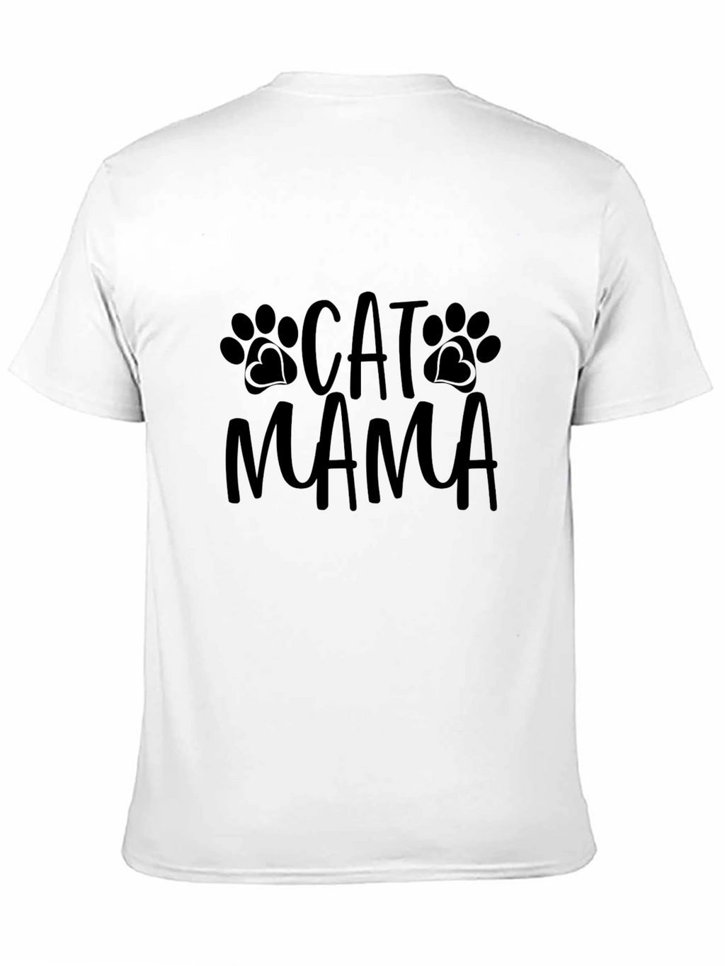 Cat Mama Graphic Tee - Black Casual Fit