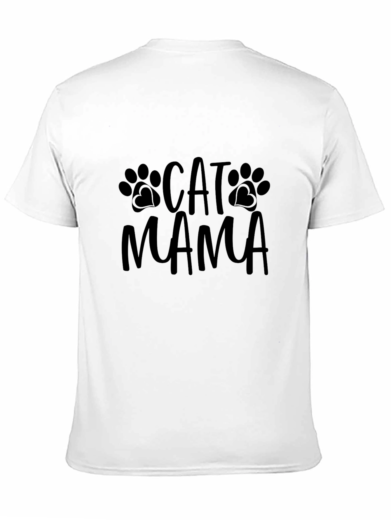 Cat Mama Graphic Tee - Black Casual Fit