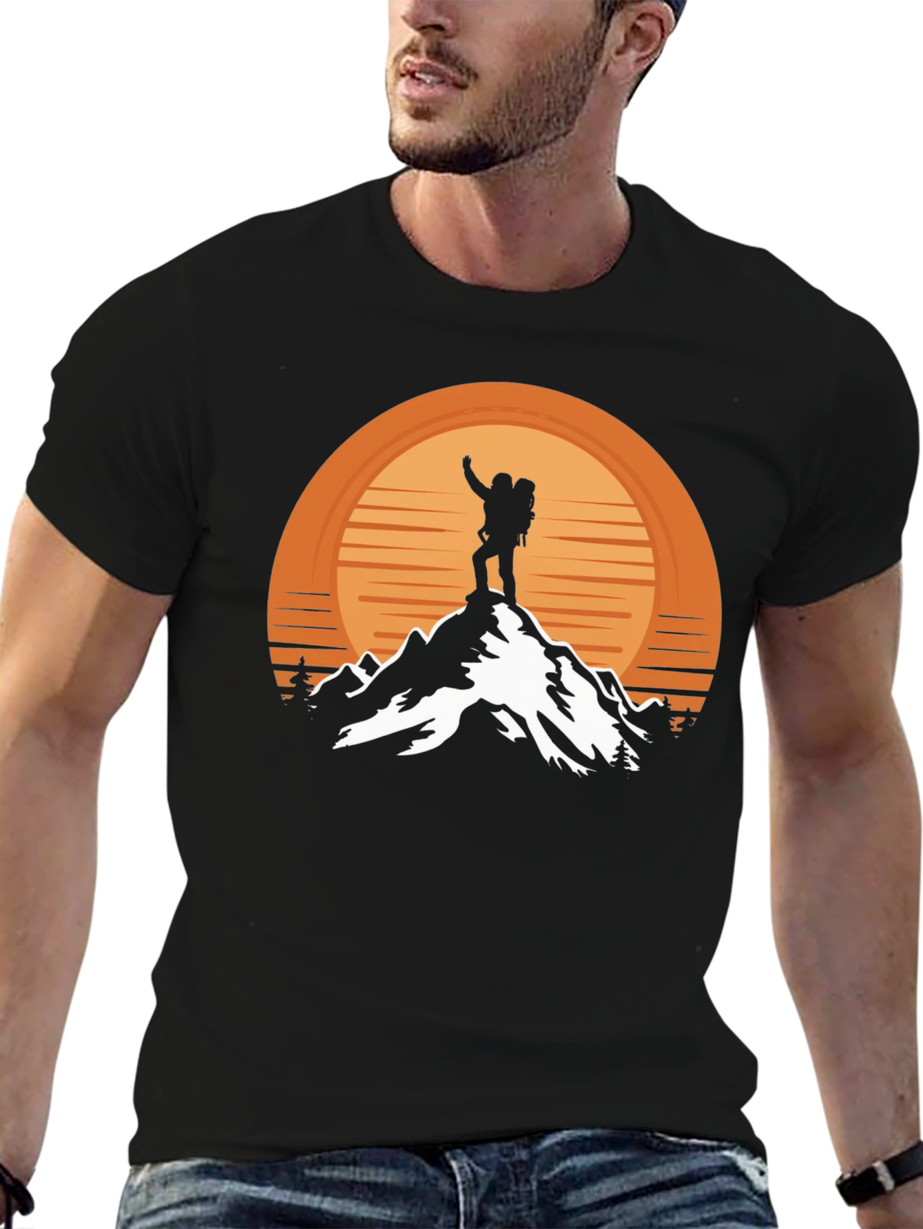 Mountain Hiker Graphic Tee - Adventure Awaits