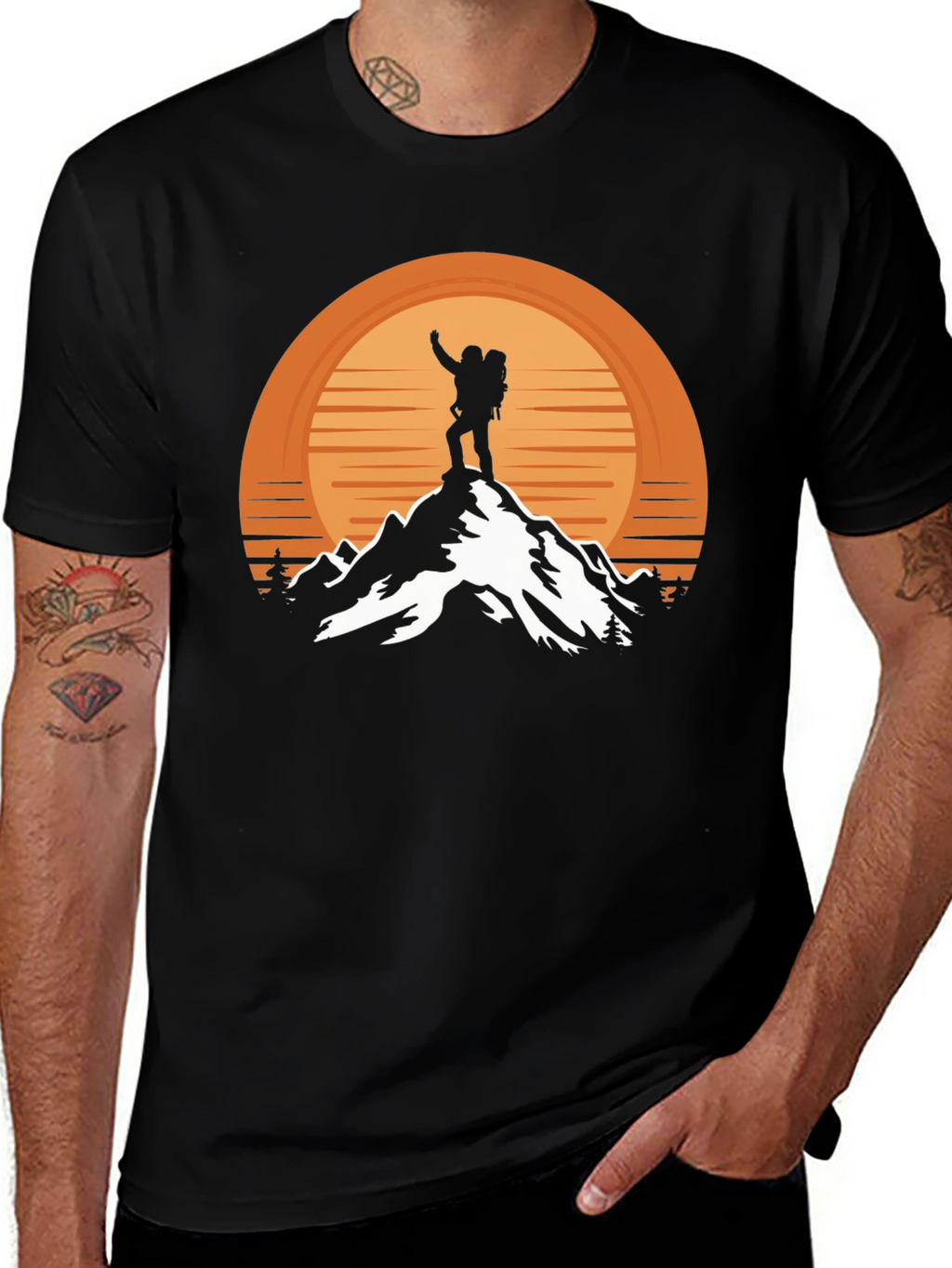 Mountain Hiker Graphic Tee - Adventure Awaits