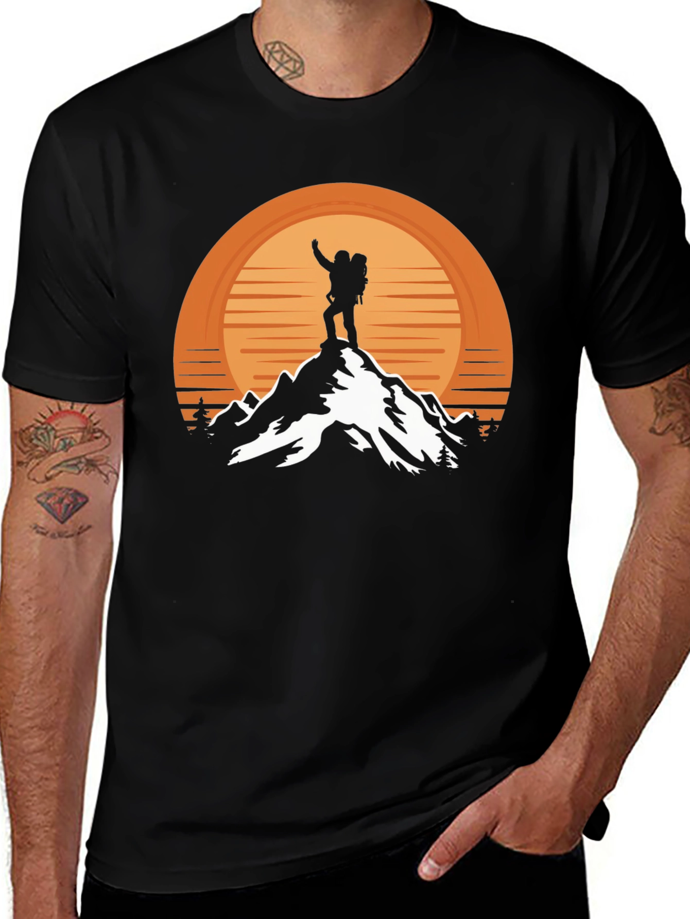 Mountain Hiker Graphic Tee - Adventure Awaits
