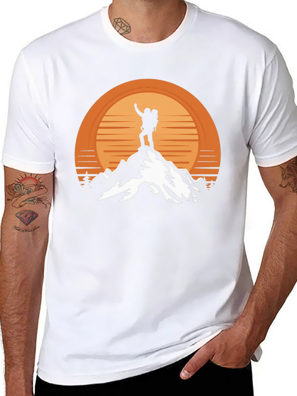 Mountain Hiker Graphic Tee - Adventure Awaits