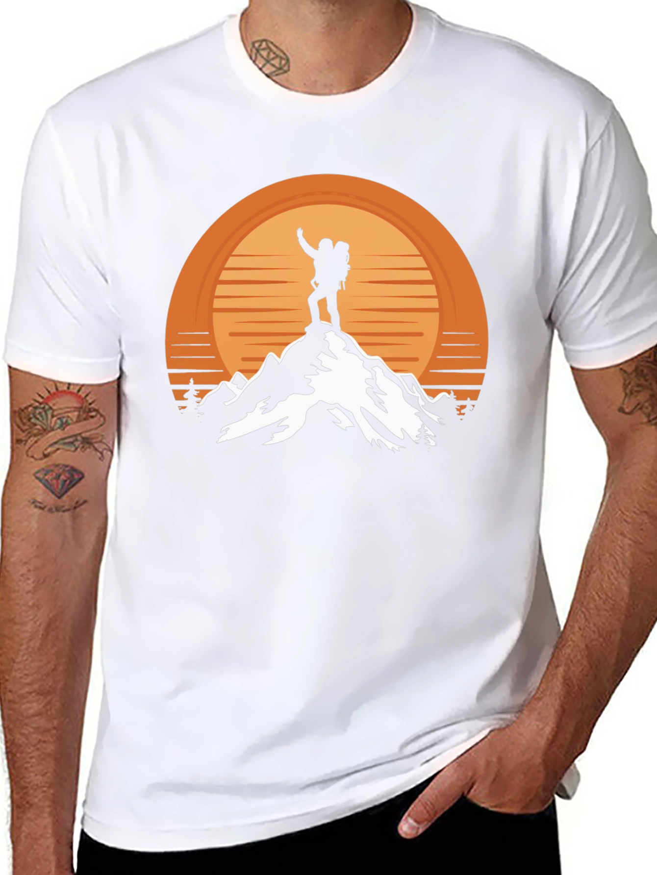 Mountain Hiker Graphic Tee - Adventure Awaits