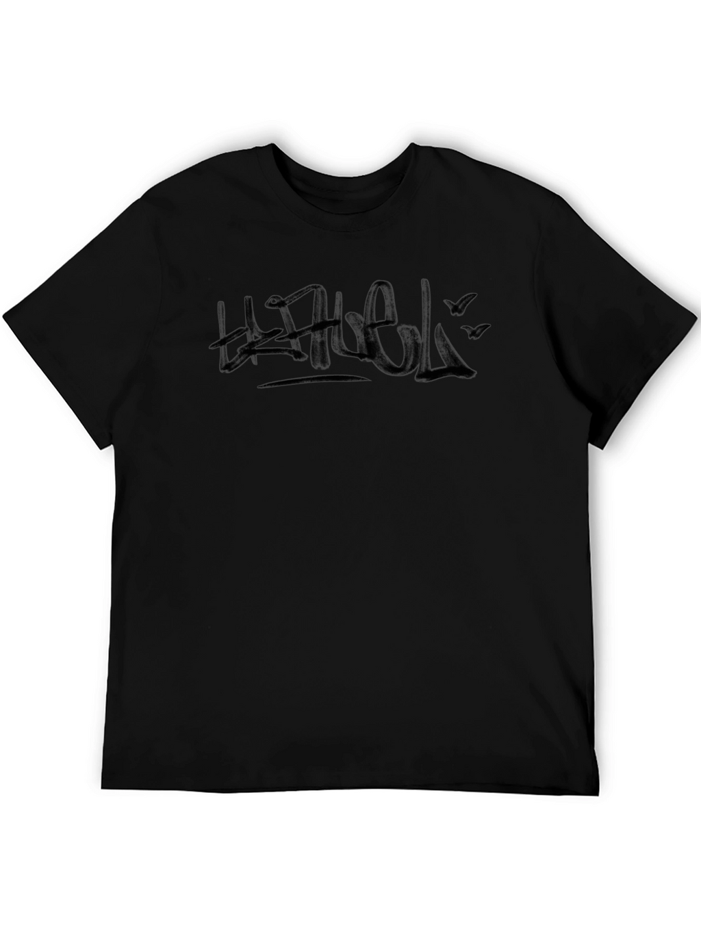Bold Graphic Black Tee - Street Style