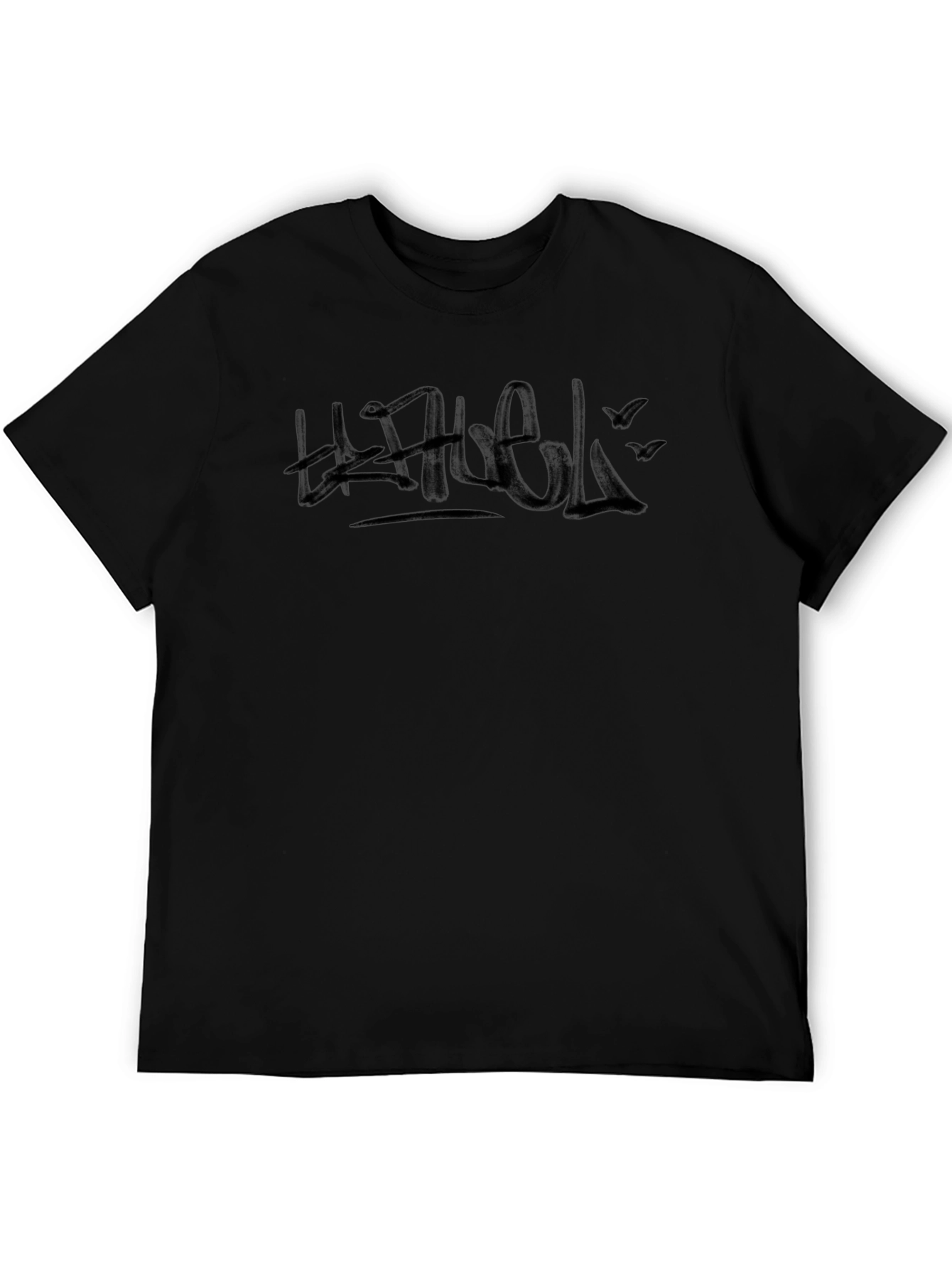 Bold Graphic Black Tee - Street Style