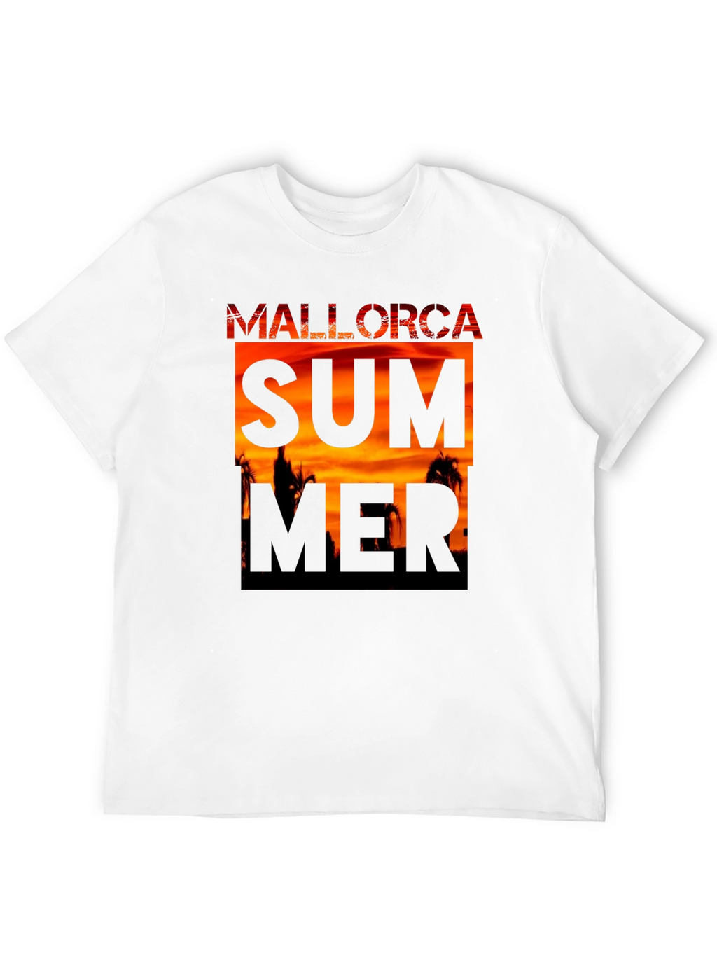 Mallorca Summer Graphic Tee - Black