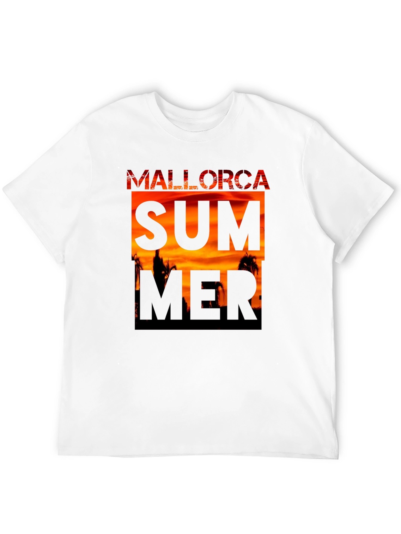 Mallorca Summer Graphic Tee - Black