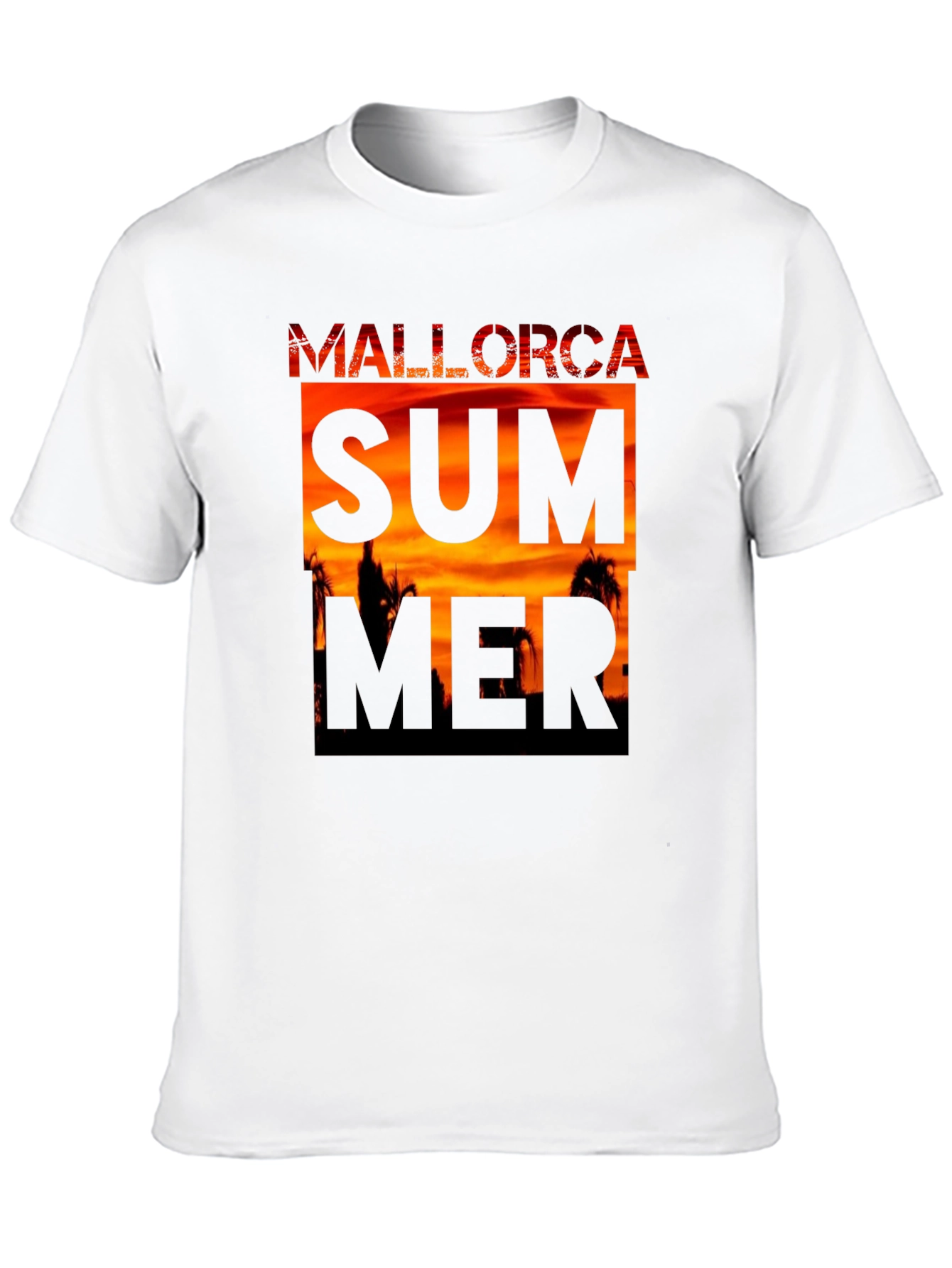 Mallorca Summer Graphic Tee - Black