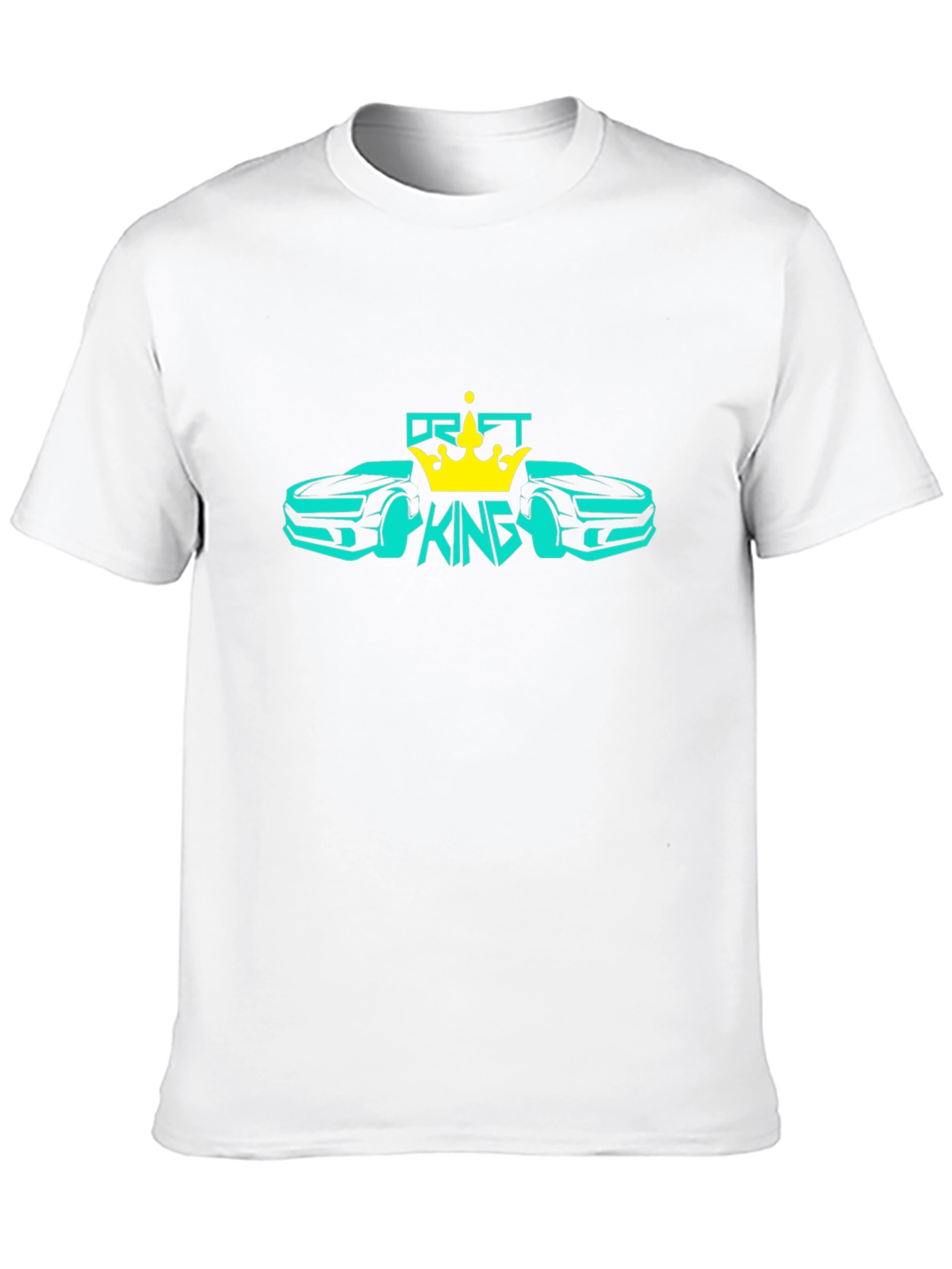 Drift King Black T-Shirt Car Design