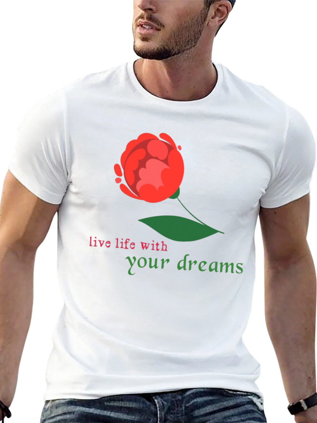 Dream Life Black Graphic T-Shirt