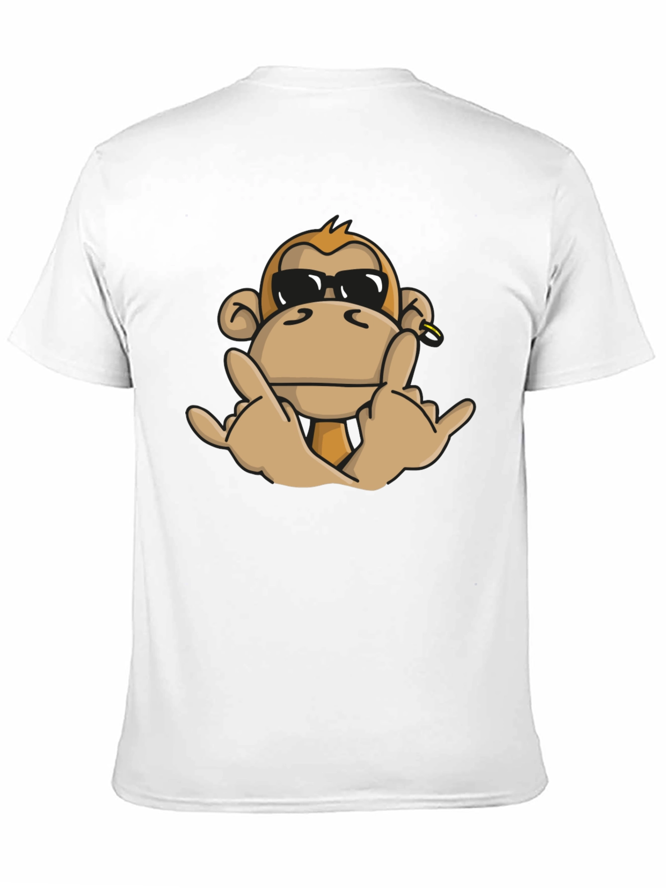 Cool Monkey Graphic T-Shirt - Black