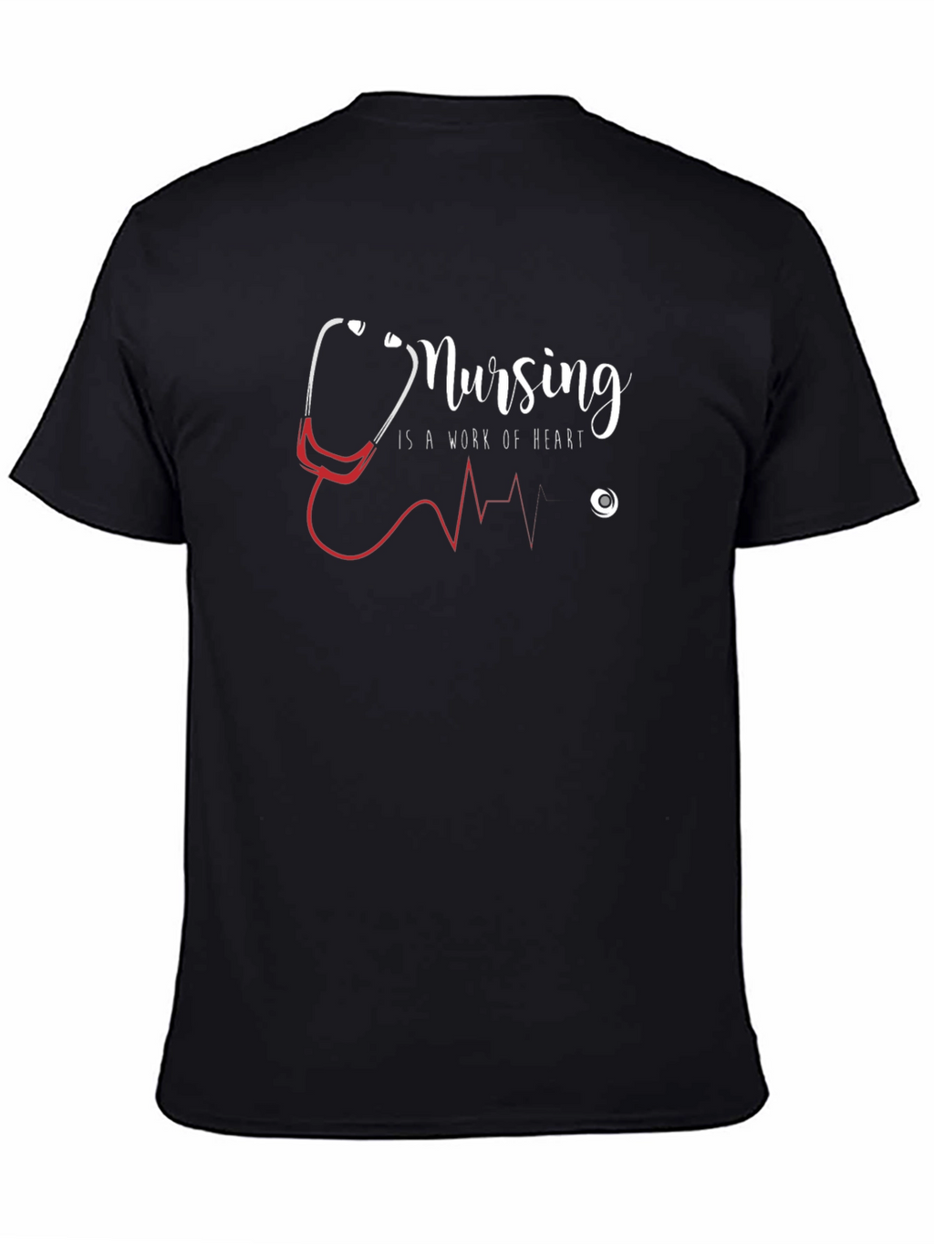 Nursing is a Work of Heart Graphic T-Shirt