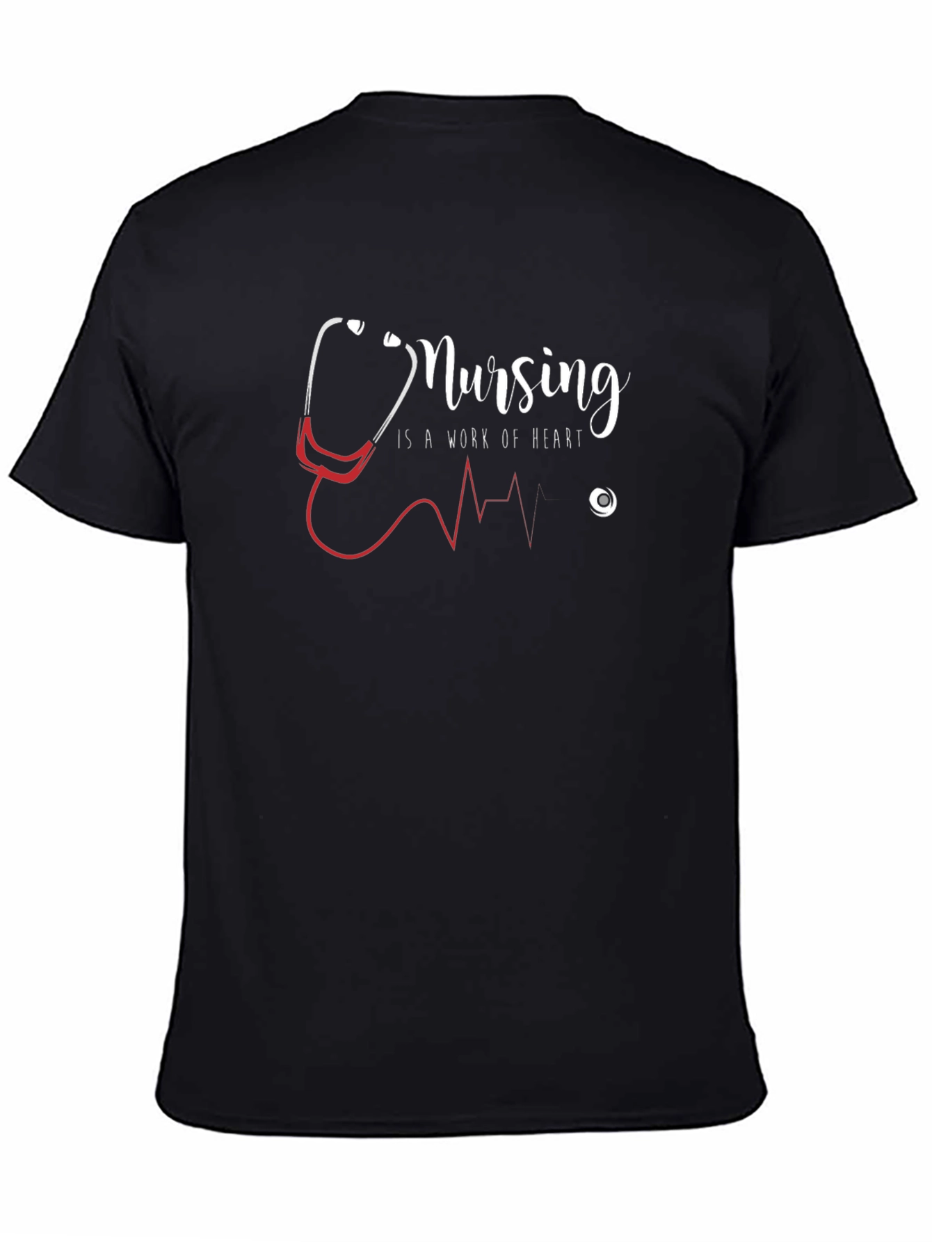 Nursing is a Work of Heart Graphic T-Shirt