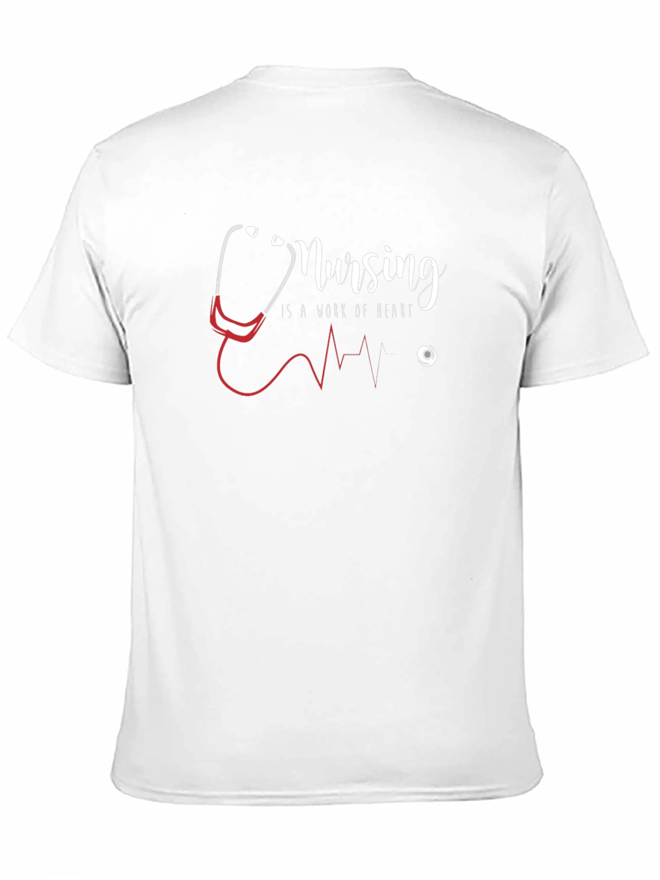 Nursing is a Work of Heart Graphic T-Shirt