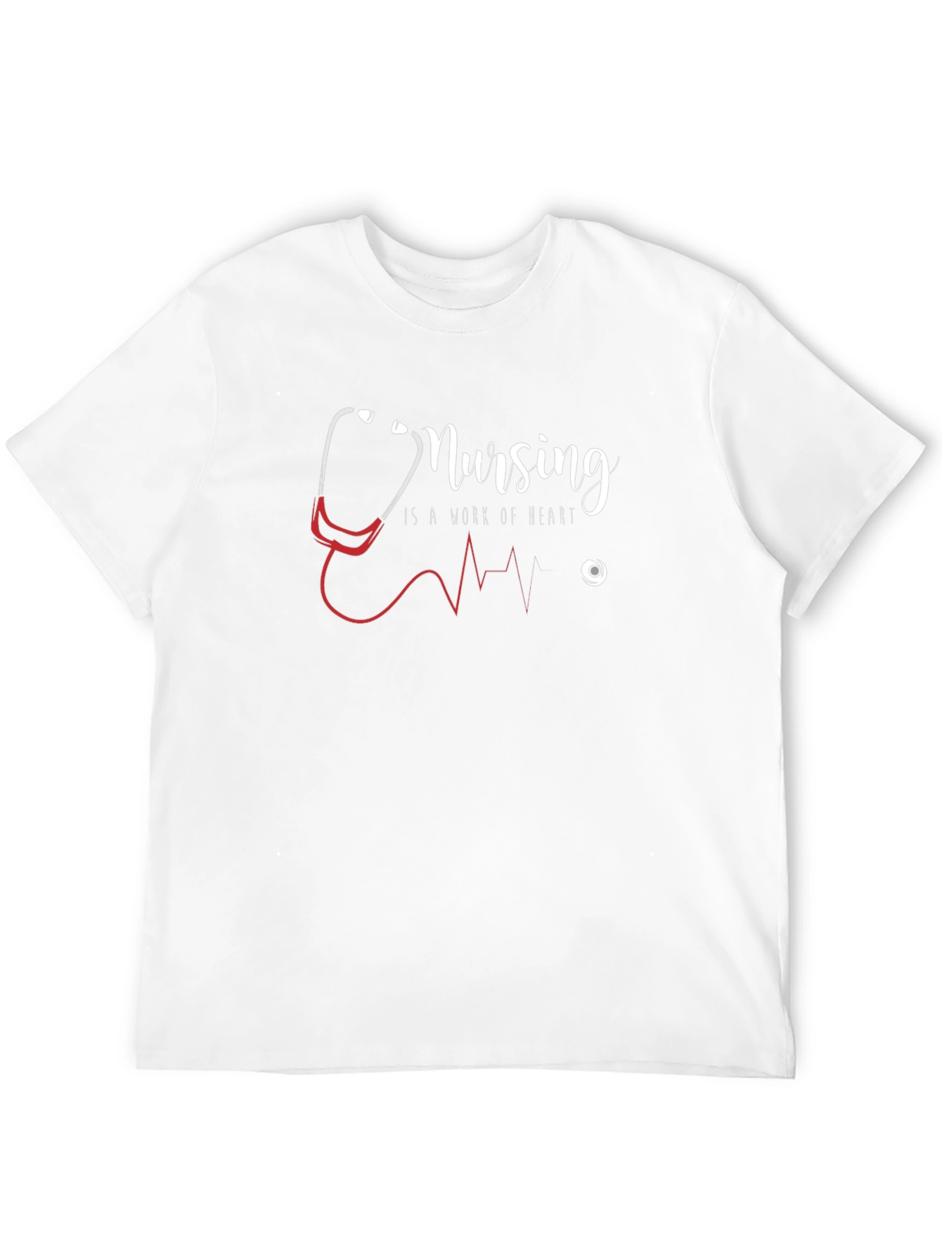 Nursing is a Work of Heart Graphic T-Shirt