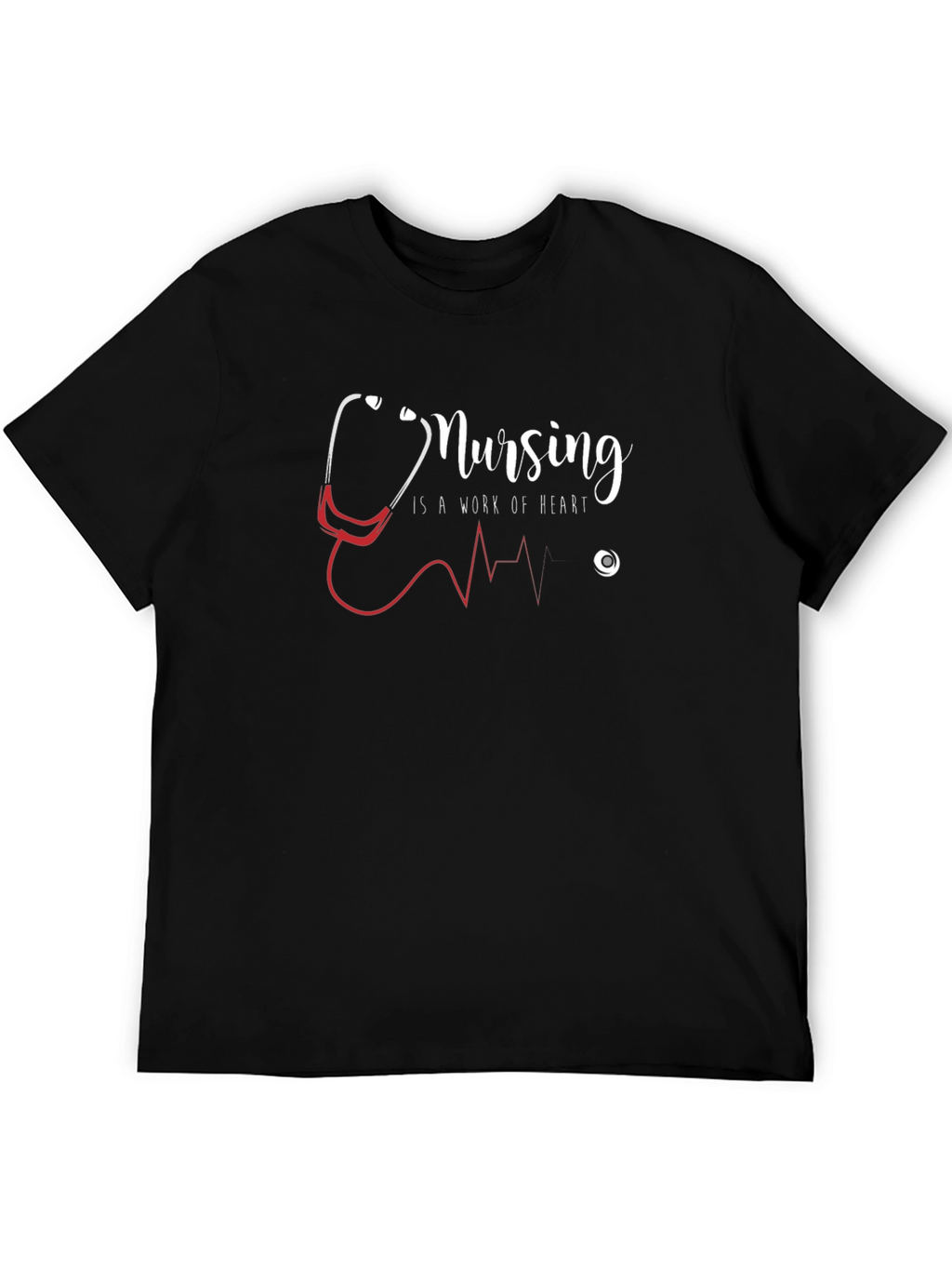 Nursing is a Work of Heart Graphic T-Shirt