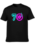70s Retro Record Player Graphic Tee