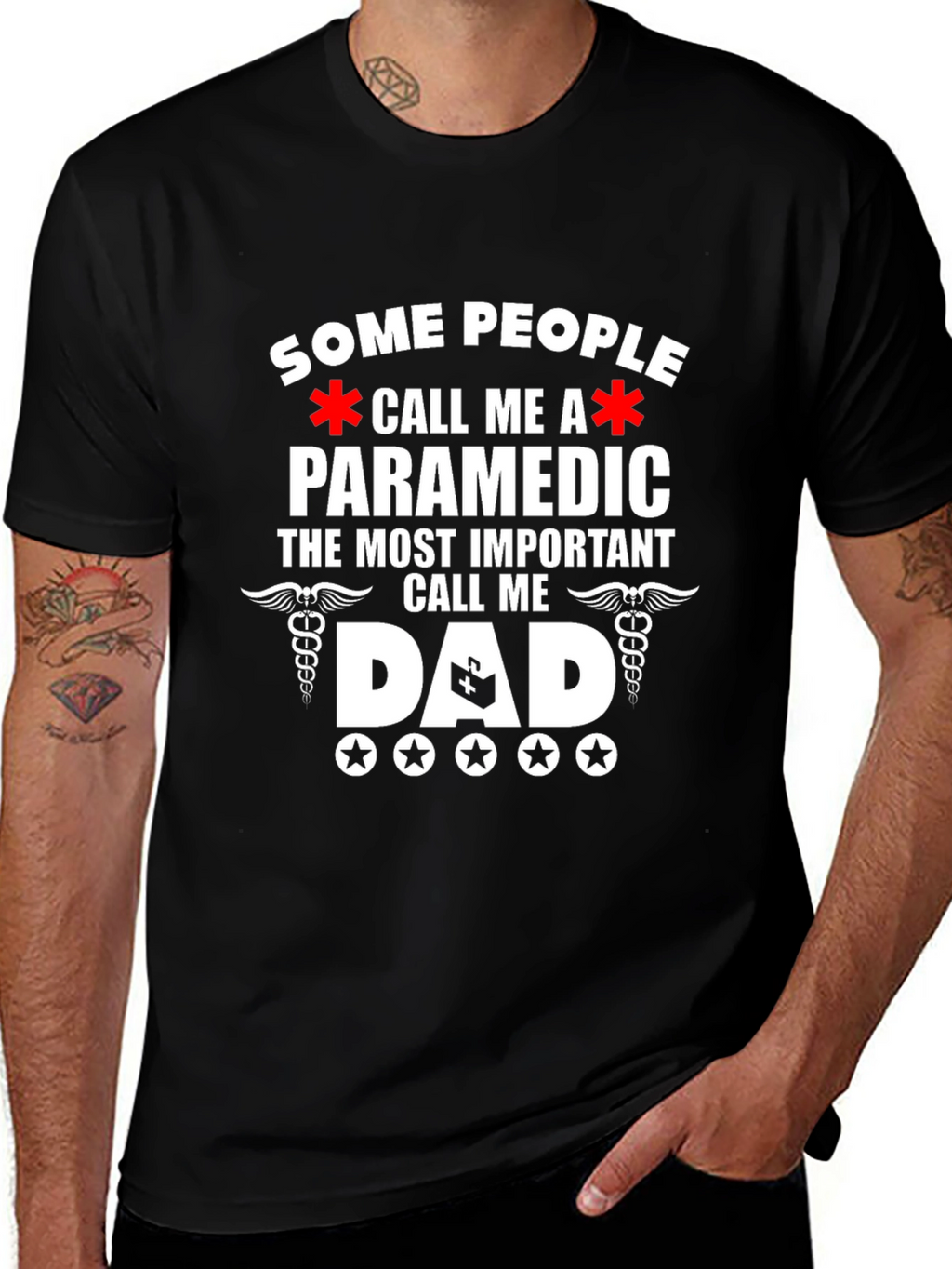 Paramedic Dad T-Shirt - Gift for Hero Dads