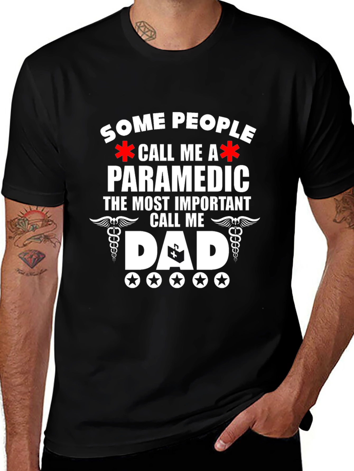 Paramedic Dad T-Shirt - Gift for Hero Dads