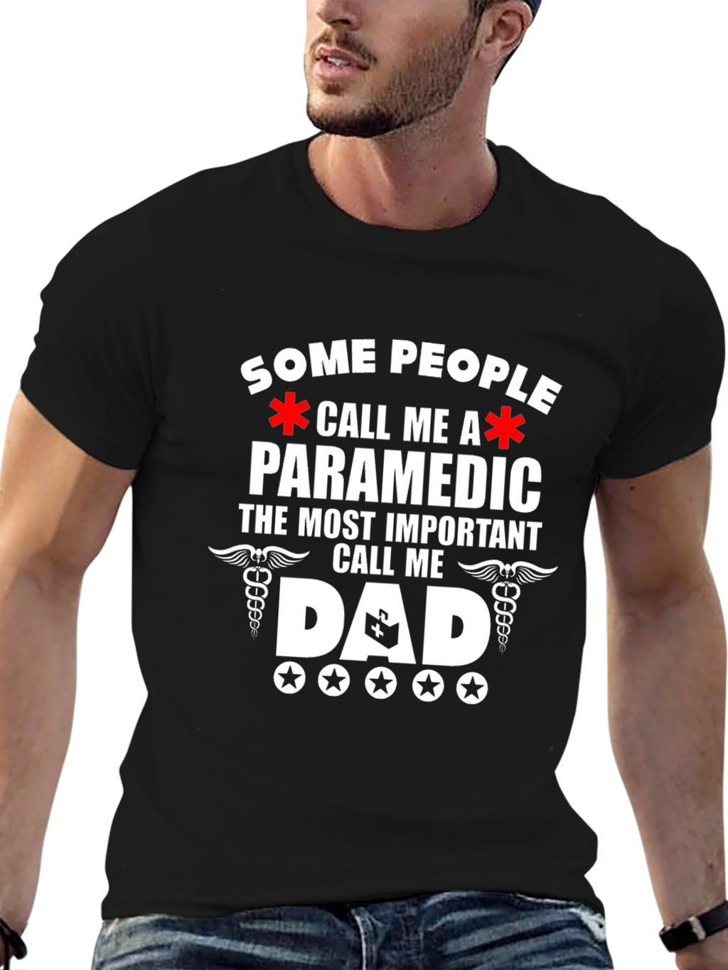 Paramedic Dad T-Shirt - Gift for Hero Dads