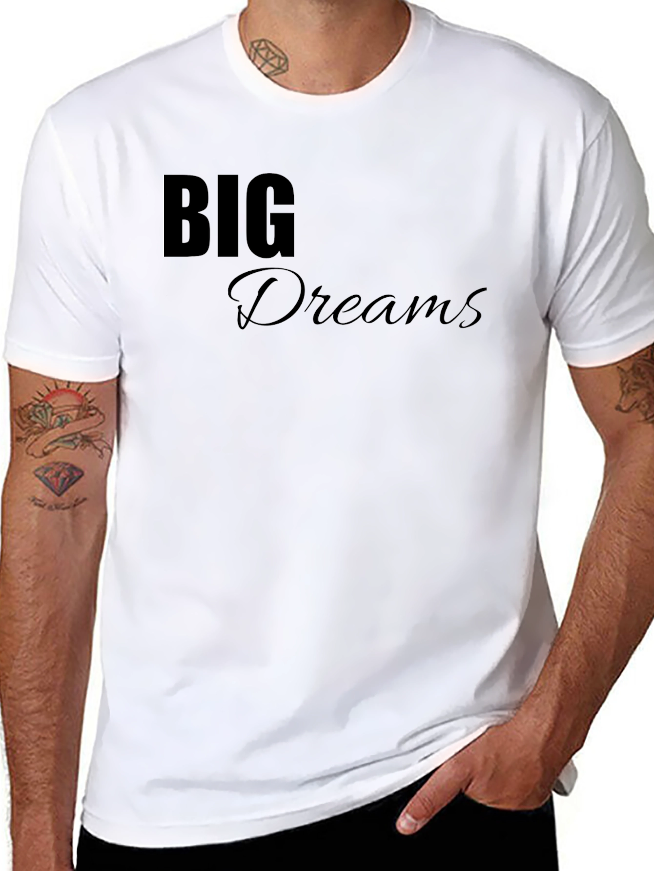 Big Dreams Black T-Shirt - Motivational Tee